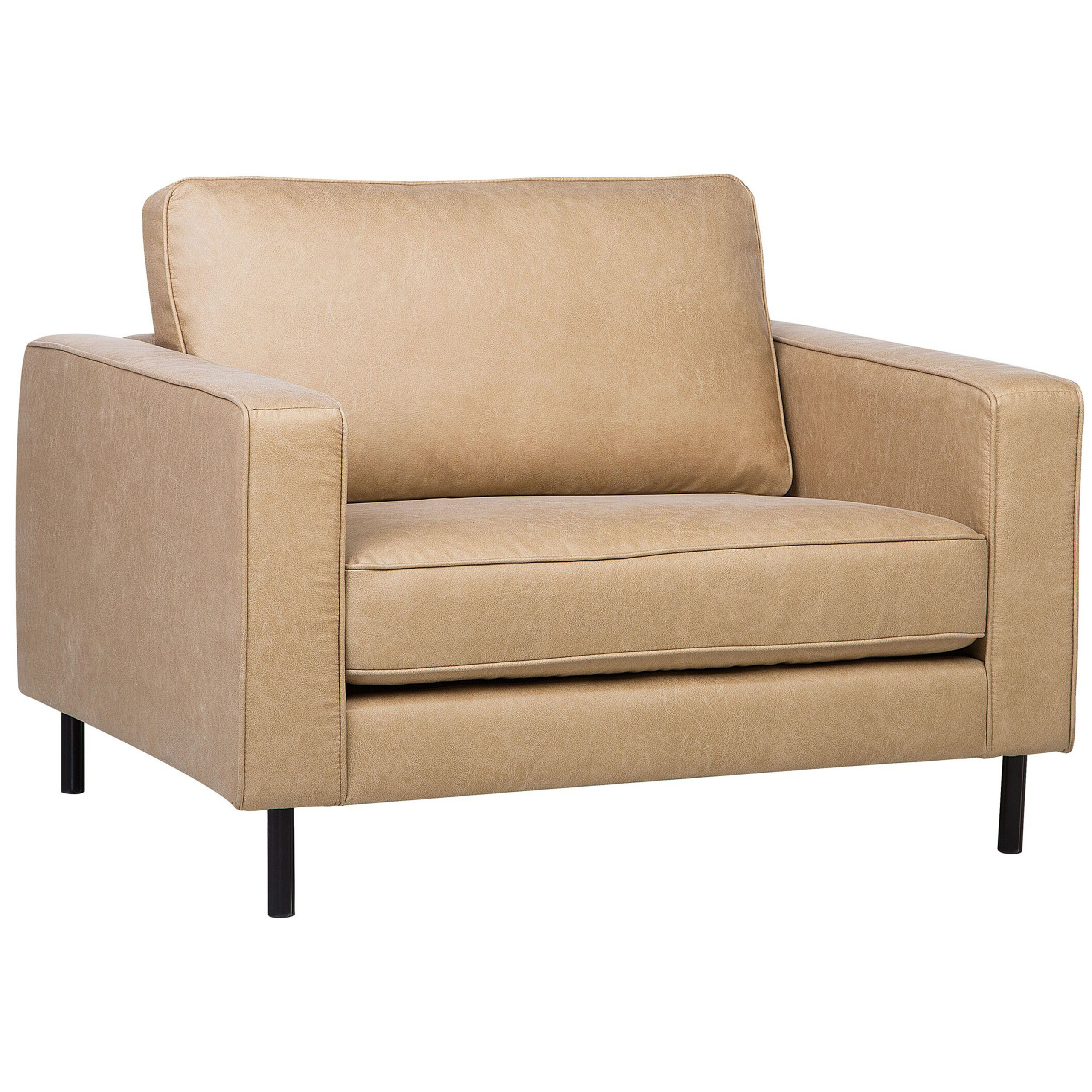 Fauteuil Kunstleer Beige SAVALEN