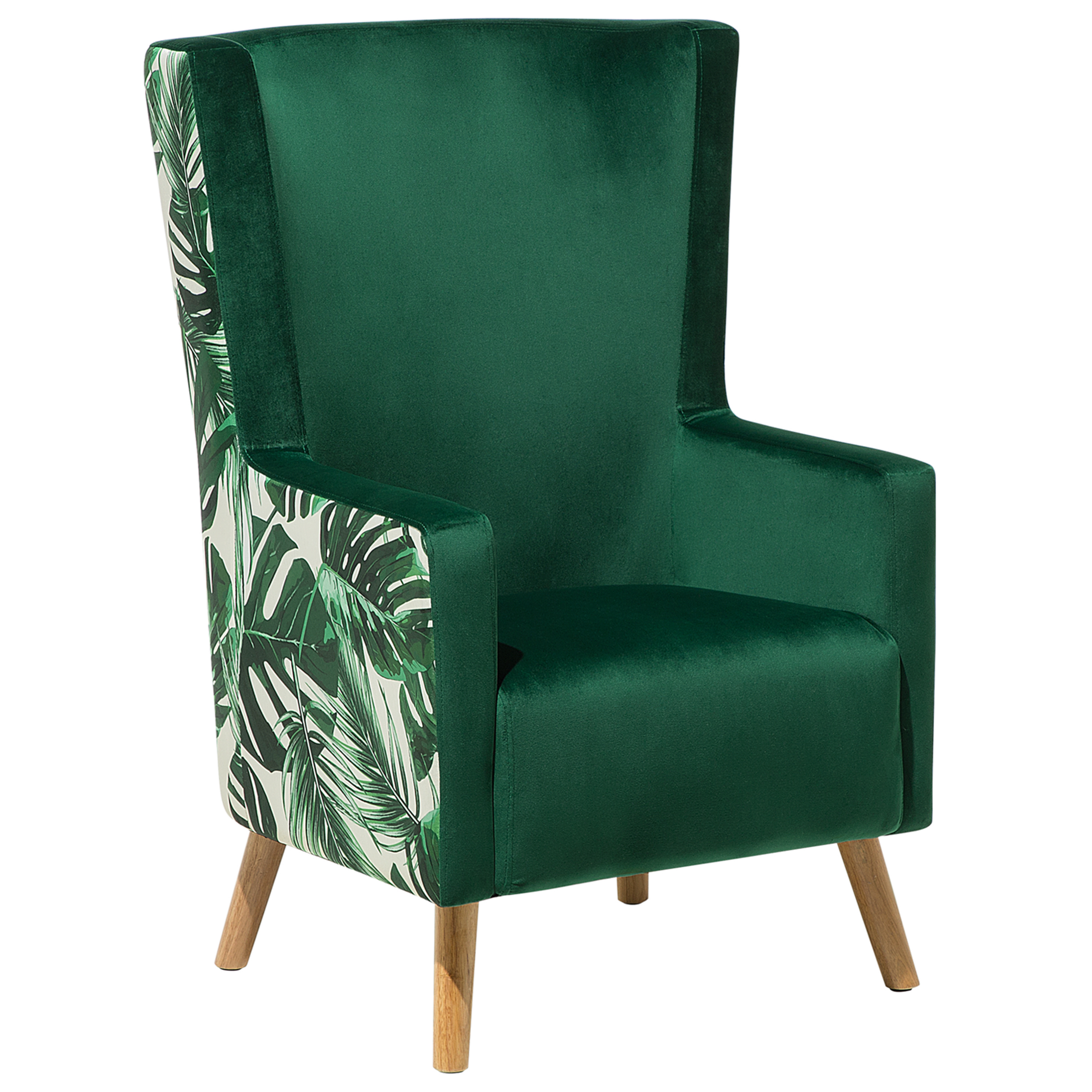 Fauteuil Fluweel Donkergroen ONEIDA