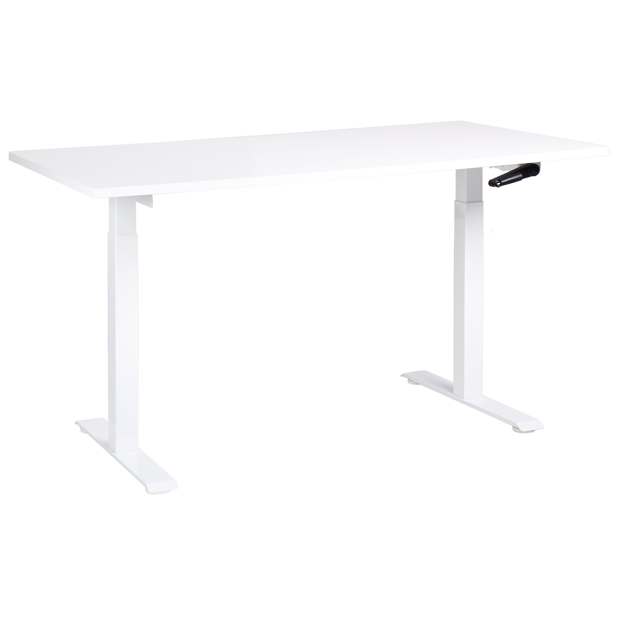 Verstelbaar bureau Handmatig 160 x 72 cm Wit DESTINES Diverse Formaten