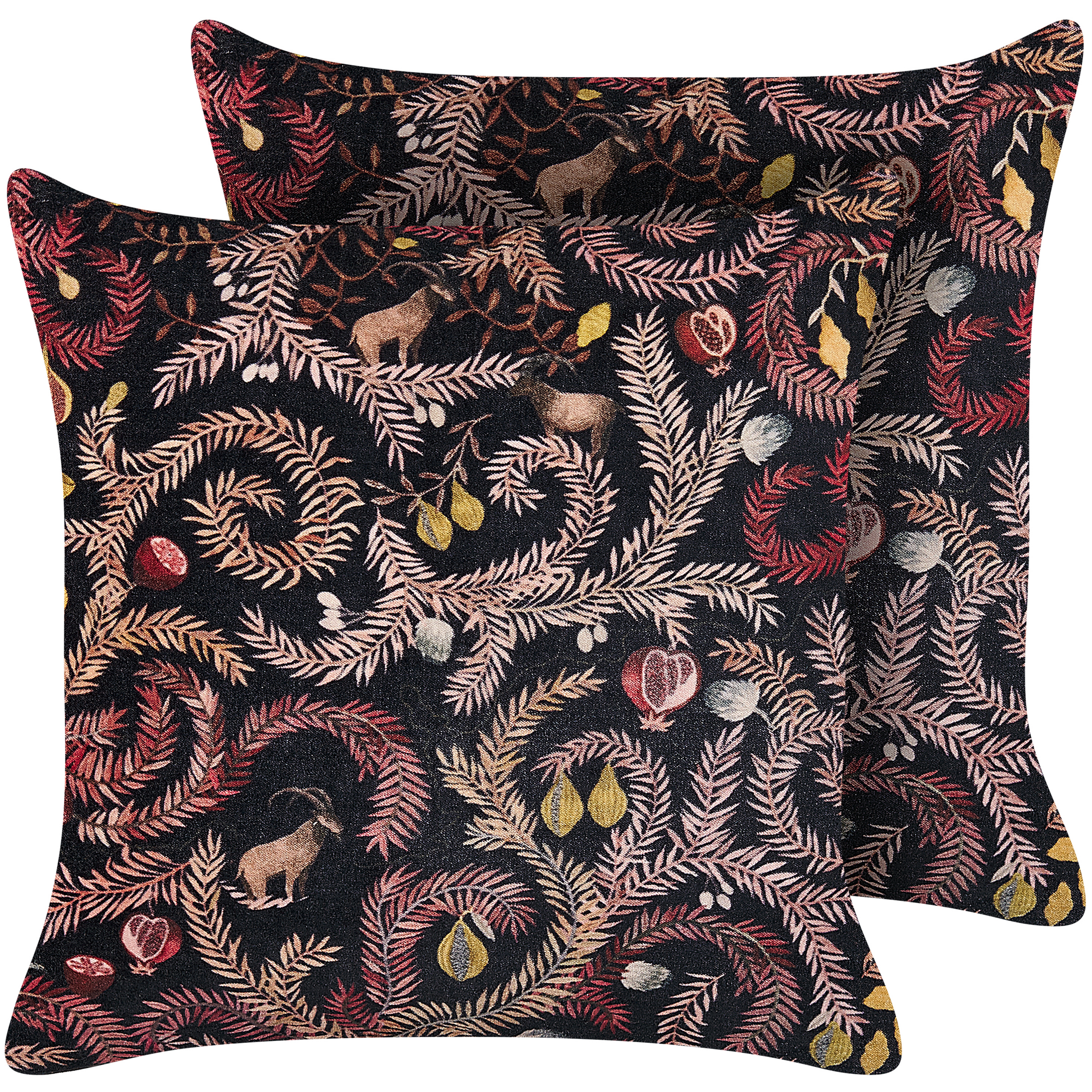Set van 2 kussens Katoen Zwart RICINUS 45 x 45 cm