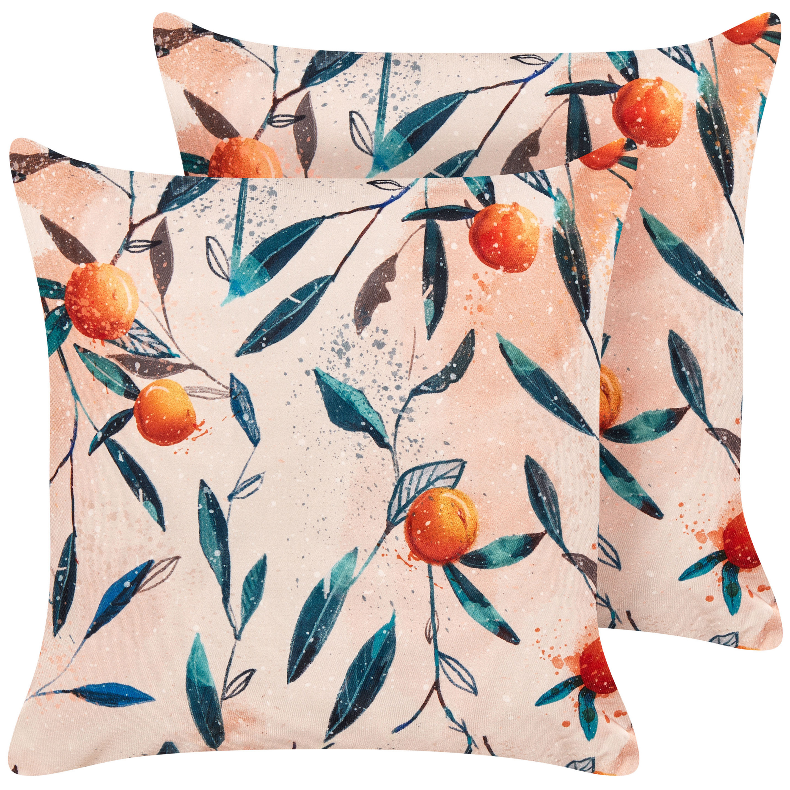 Set van 2 kussens Oranje PIALPETTA 45 x 45 cm