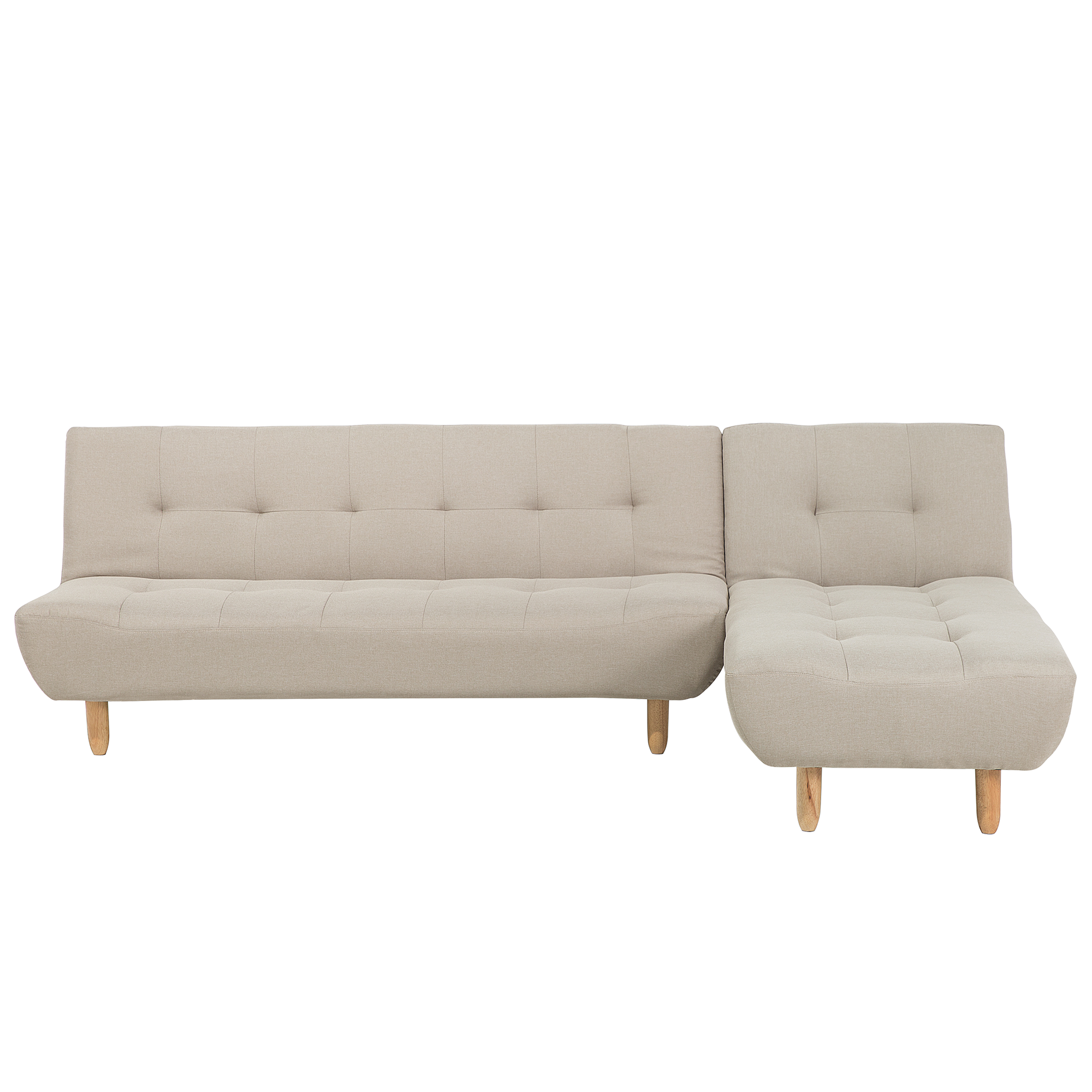 Hoekbank stof beige linkszijdig ALSTEN