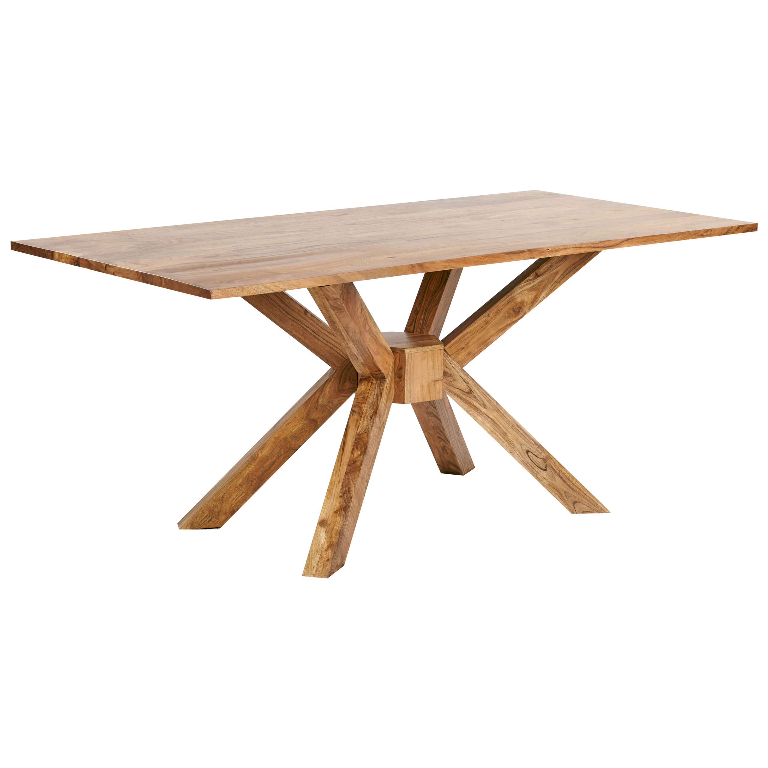 Eettafel acaciahout lichtbruin 180 x 90 cm HAYES