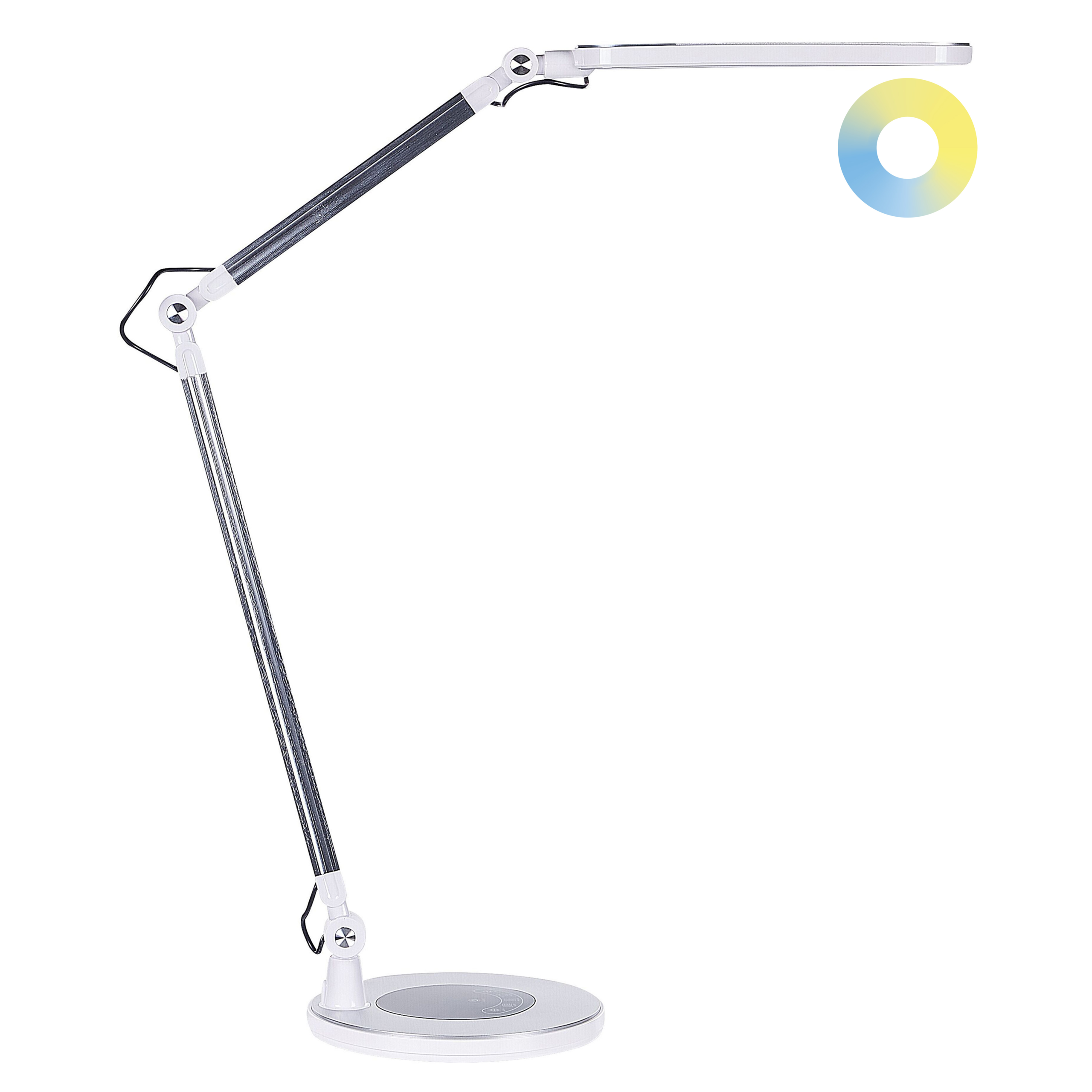 Tafellamp metaal zilver GRUS