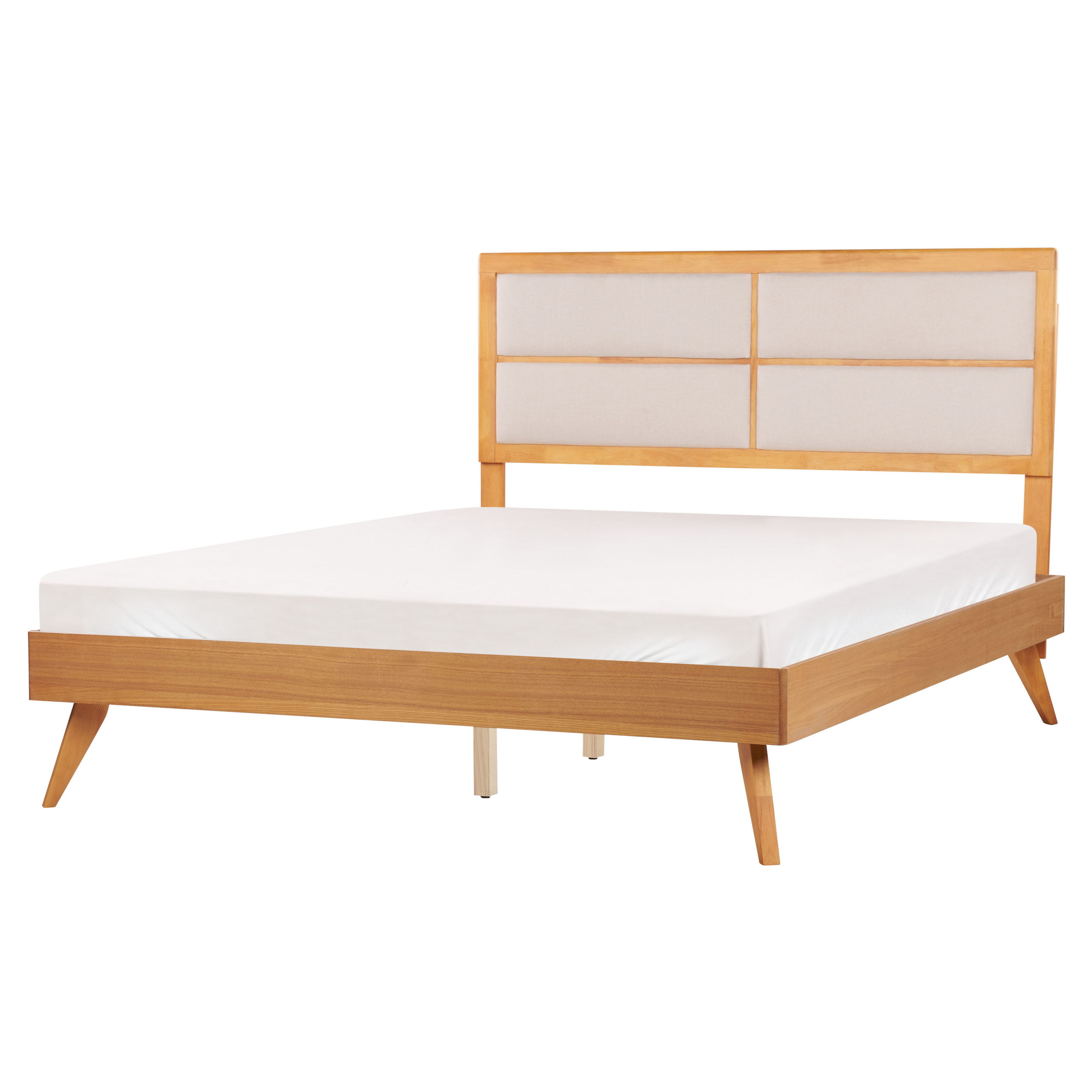 Bed hout lichthout 160 x 200 cm POISSY