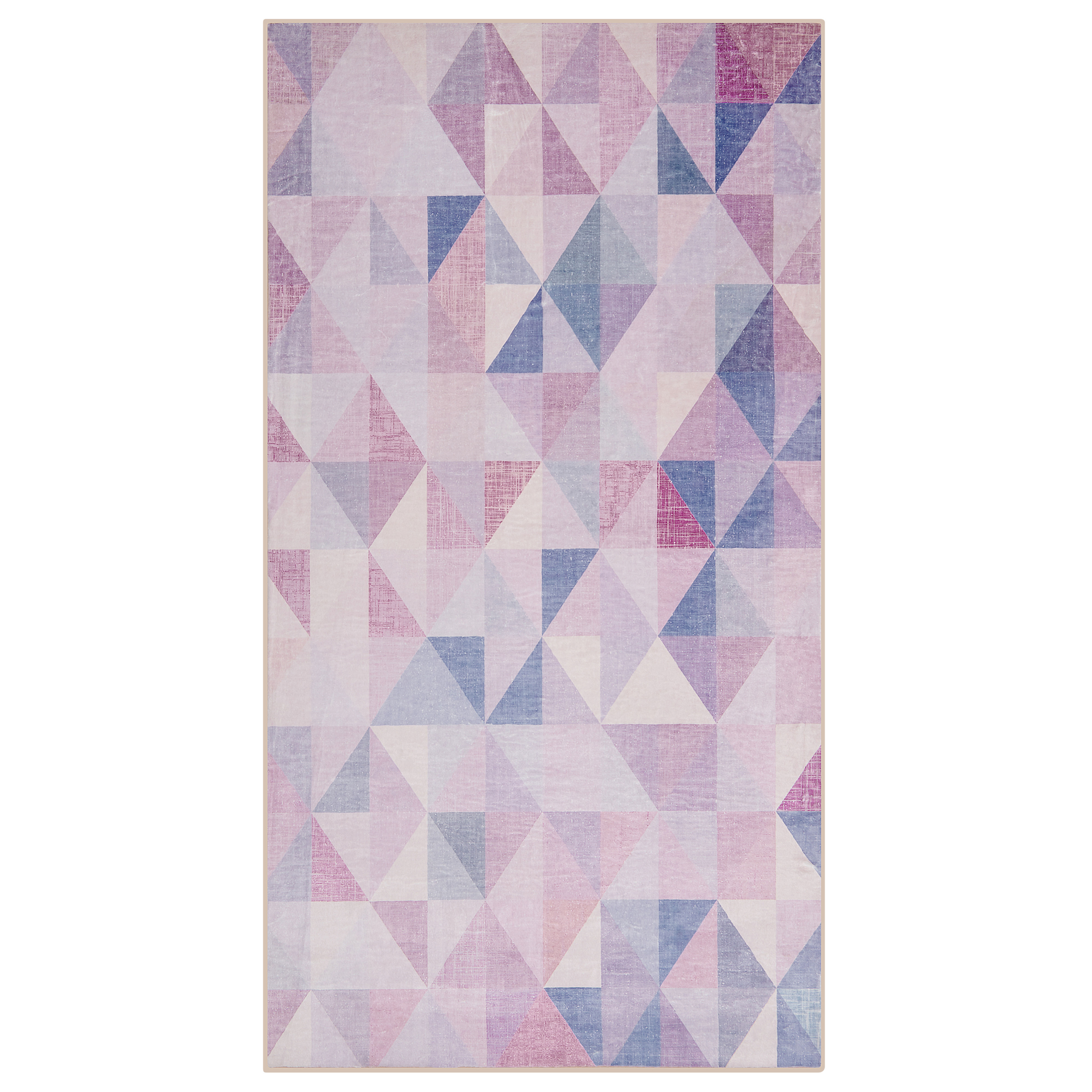 Vloerkleed polyester blauw 80 x 150 cm KARTEPE