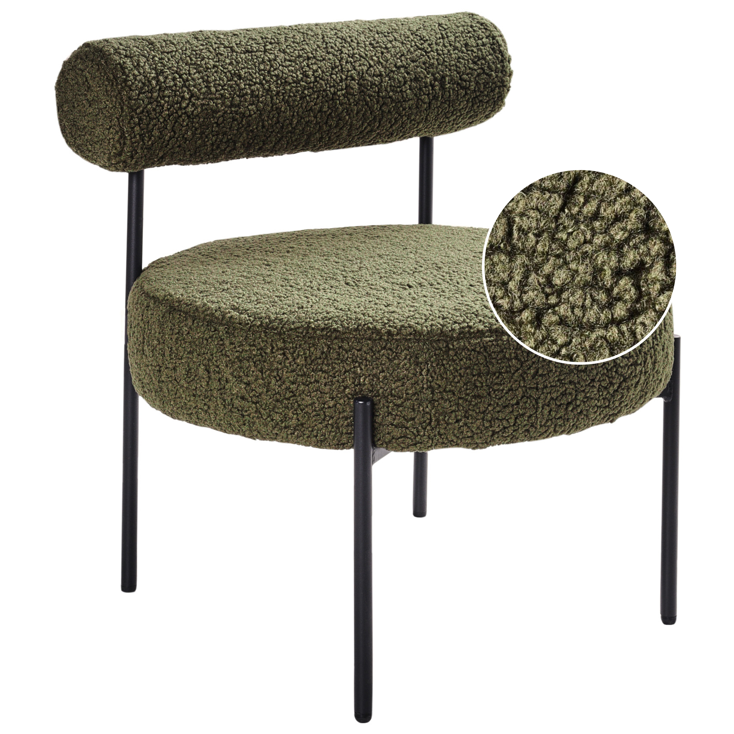 ALPHA Boucle armchair Green [2]