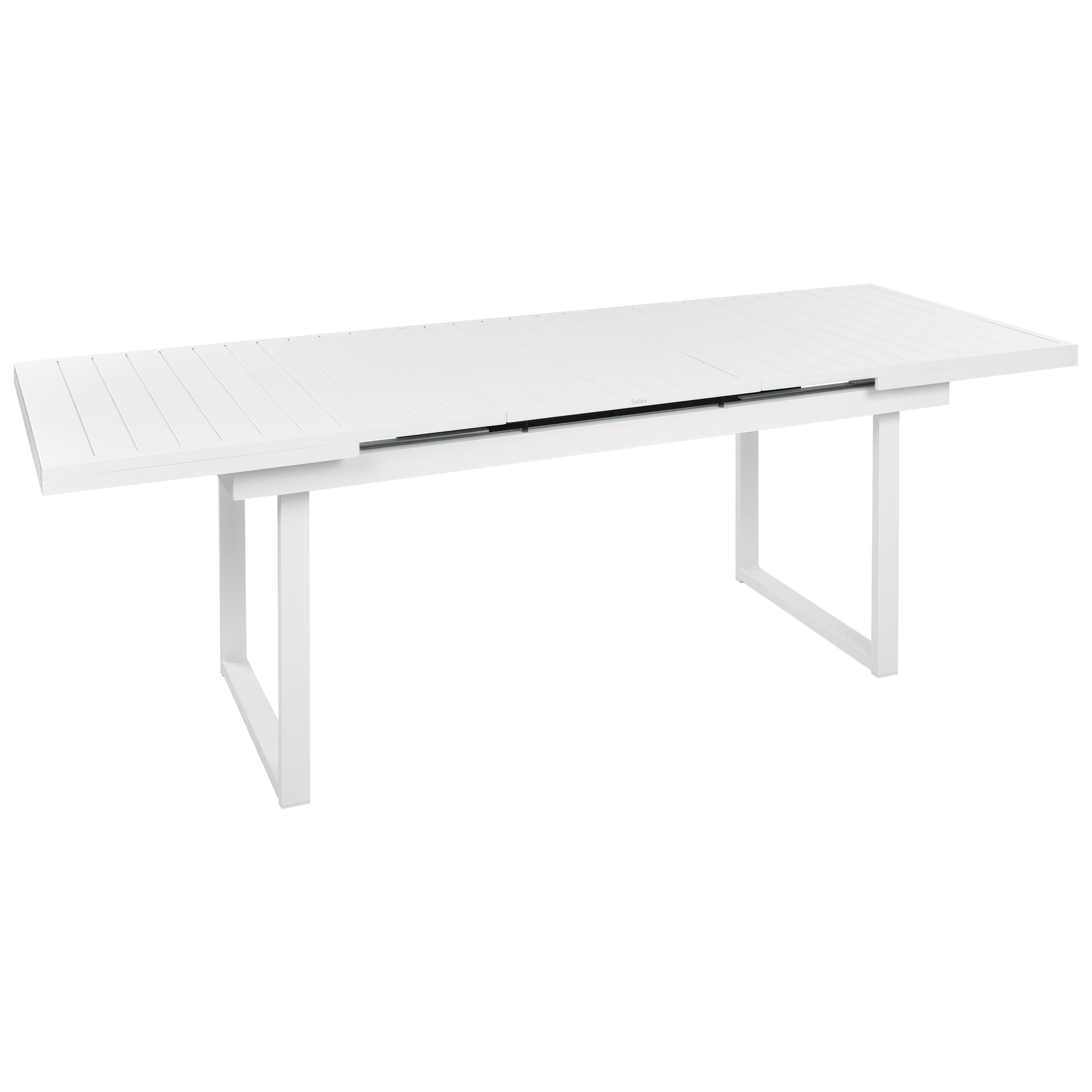 Tuintafel 180/240 x 90 cm Metaal Wit VALCANETTO