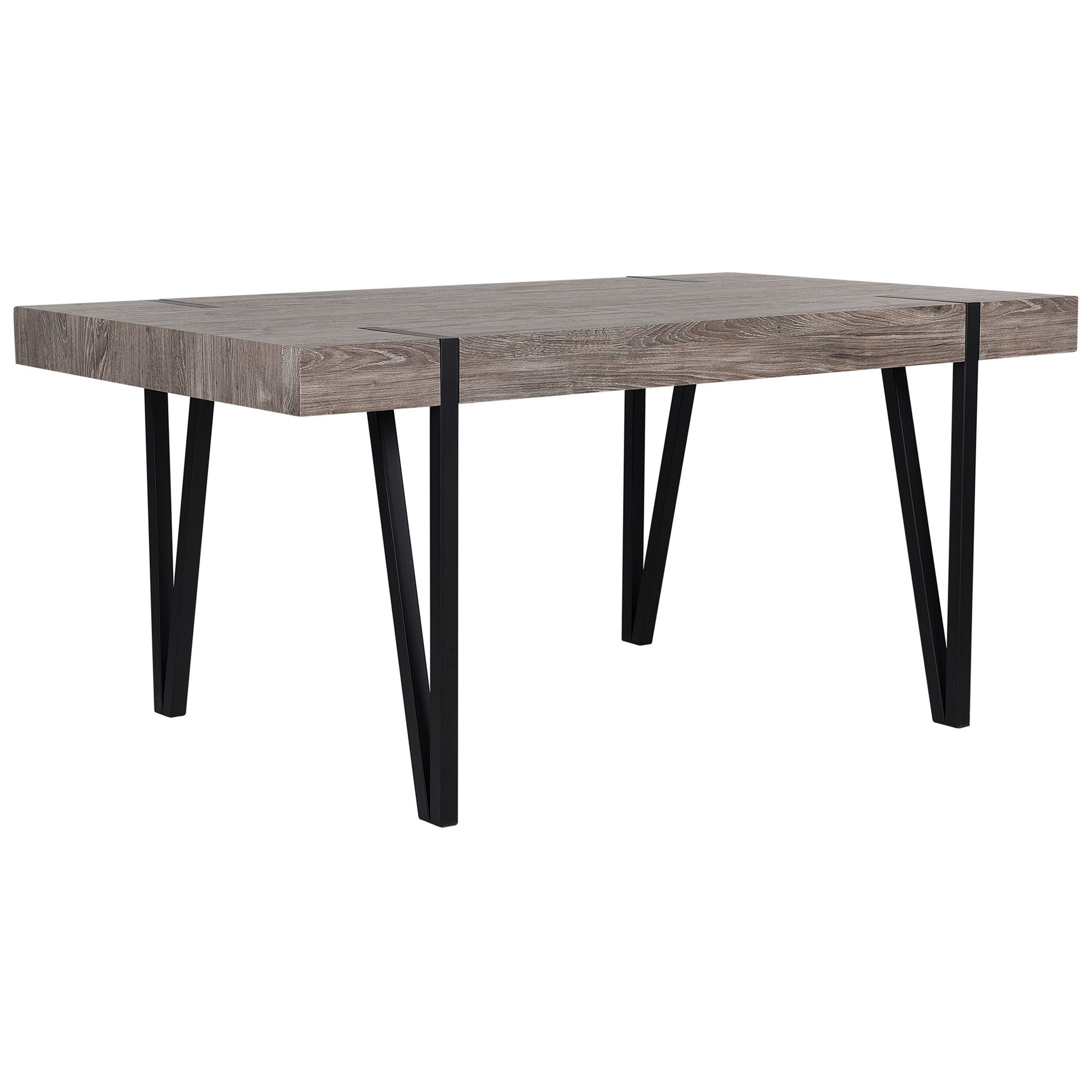 Eettafel MDF donkerbruin 150 x 90 cm ADENA