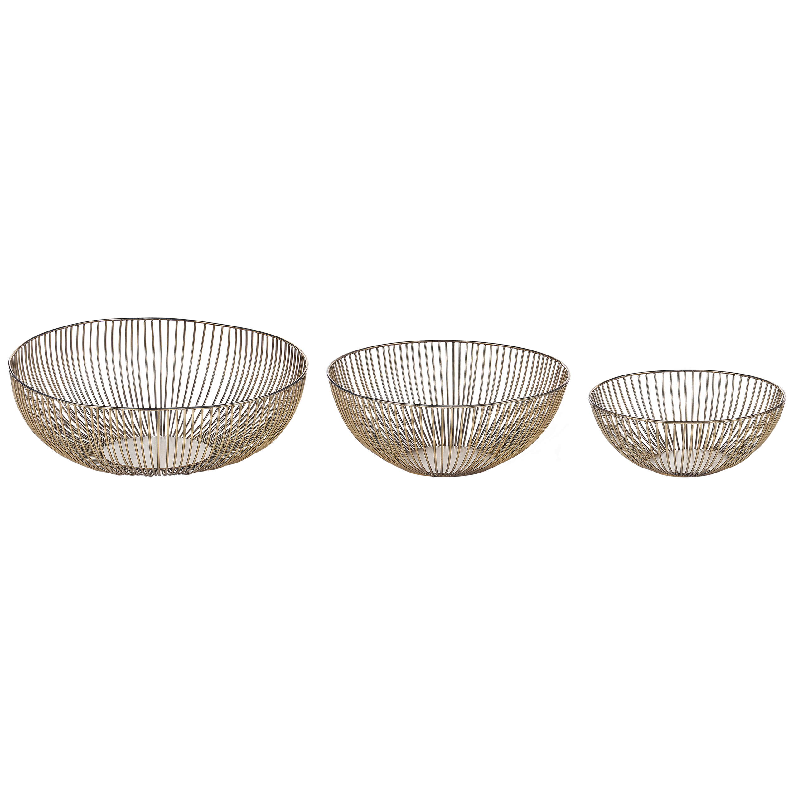 Decoratieve schaal set van 3 goud GARUT