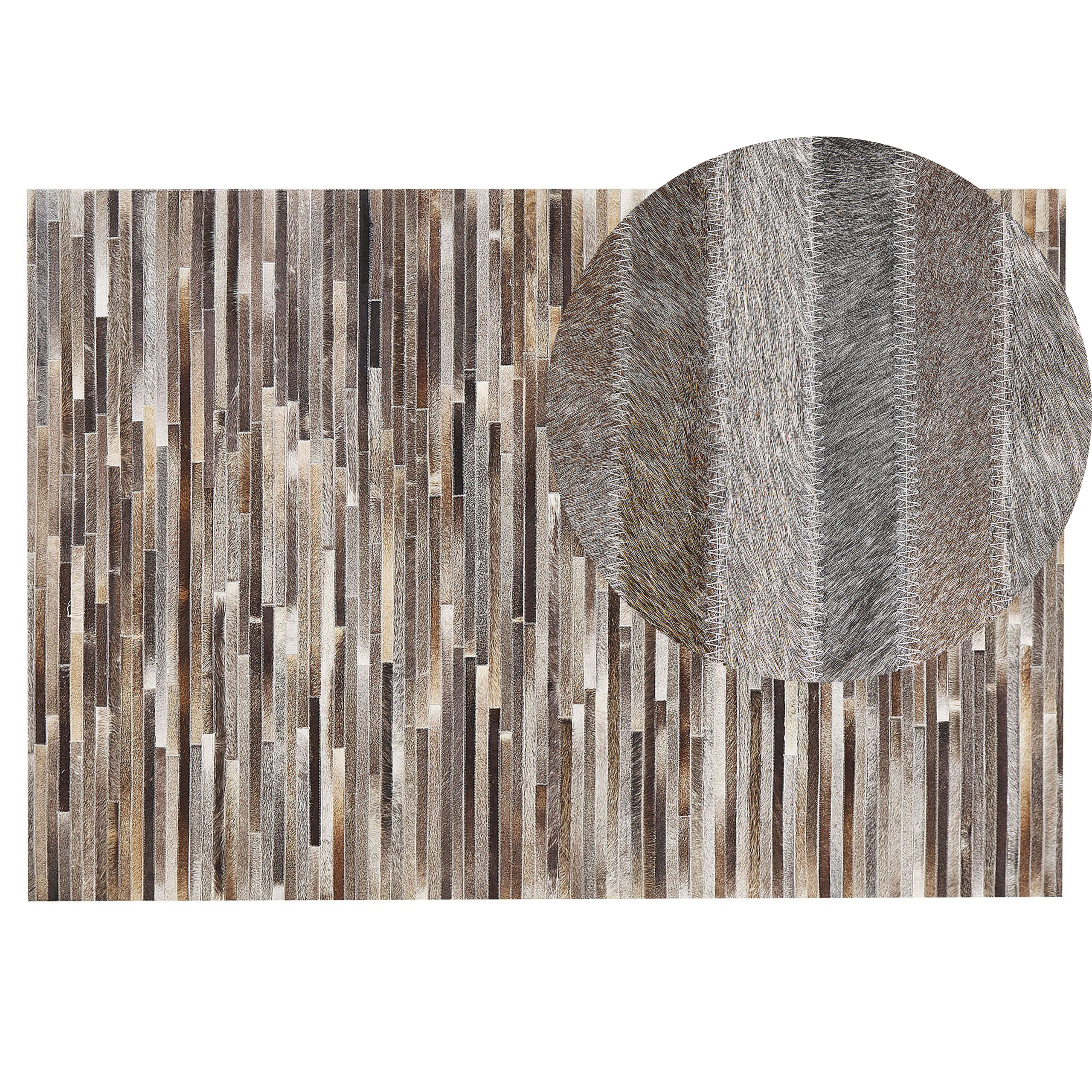 Vloerkleed patchwork meerkleurig 140 x 200 cm TUZLUCA