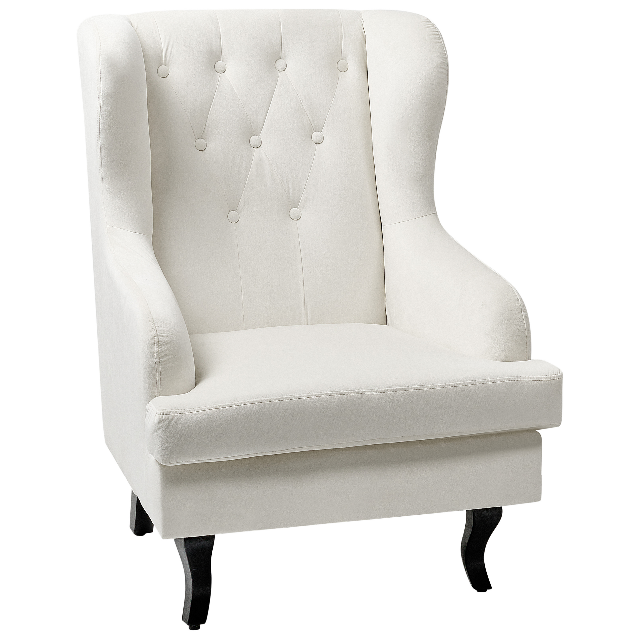 Fauteuil Fluweel Gebroken wit ALTA