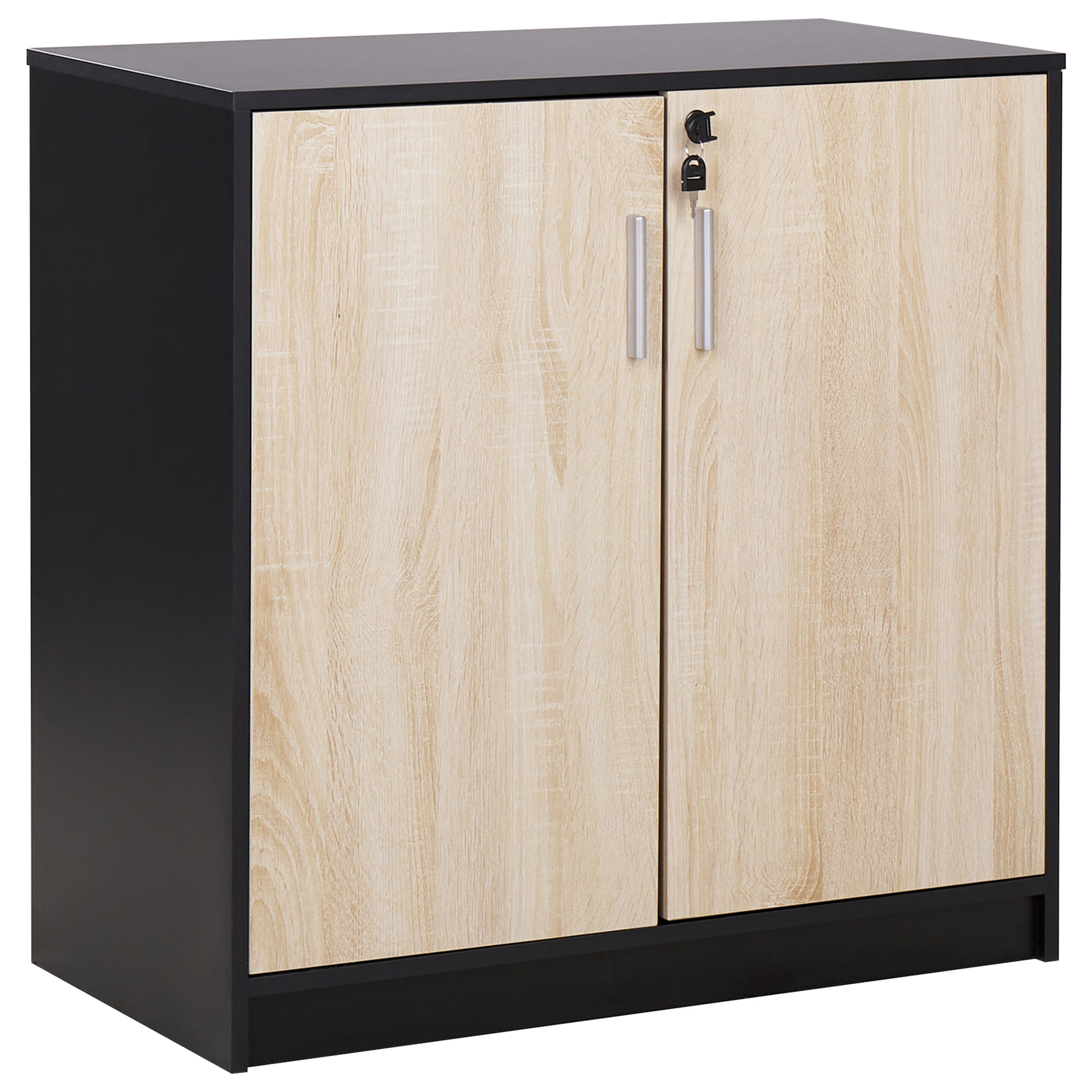 Commode lichthout/zwart ZEHNA