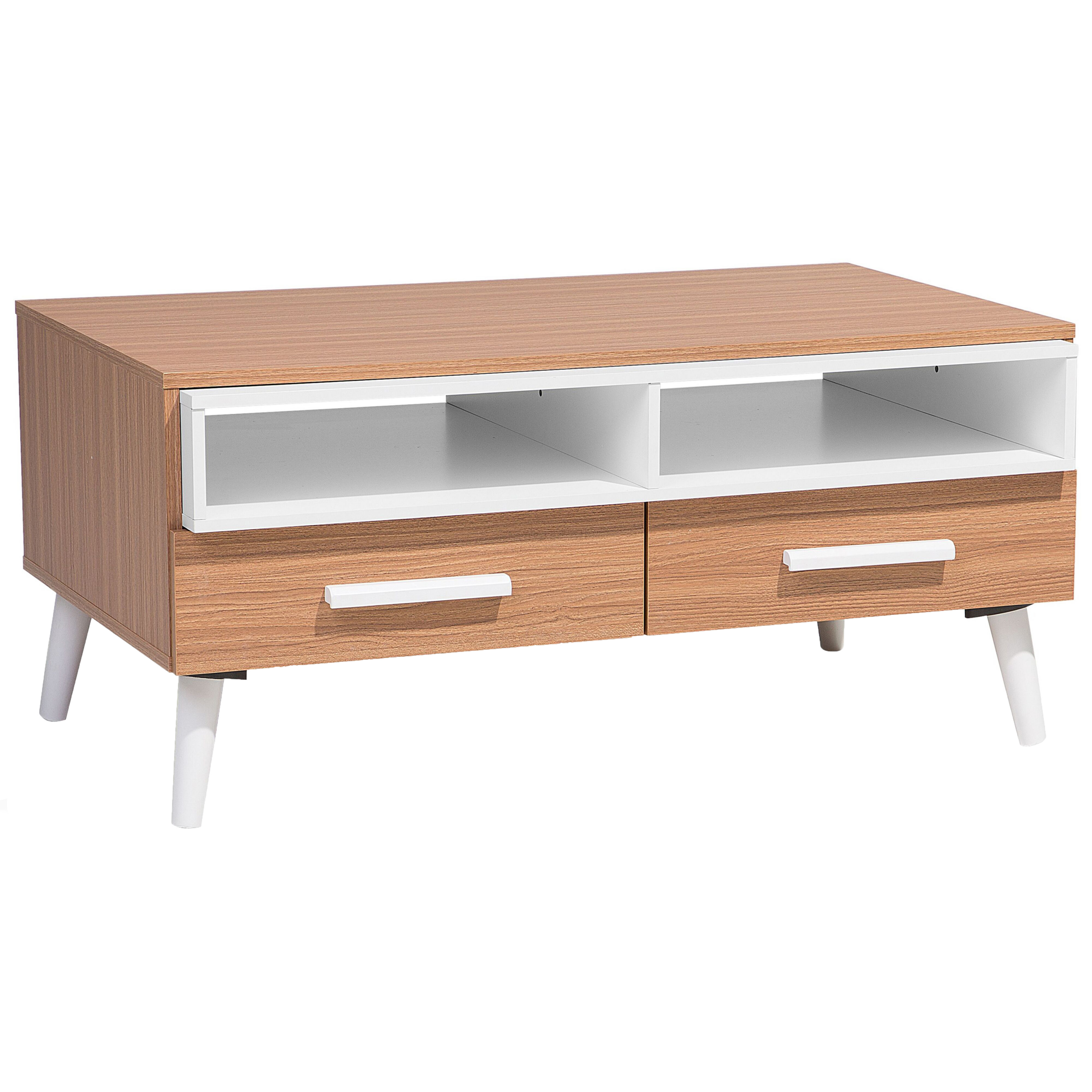 Salontafel Spaanplaat Gelamineerd Lichte houtkleur ALLOA