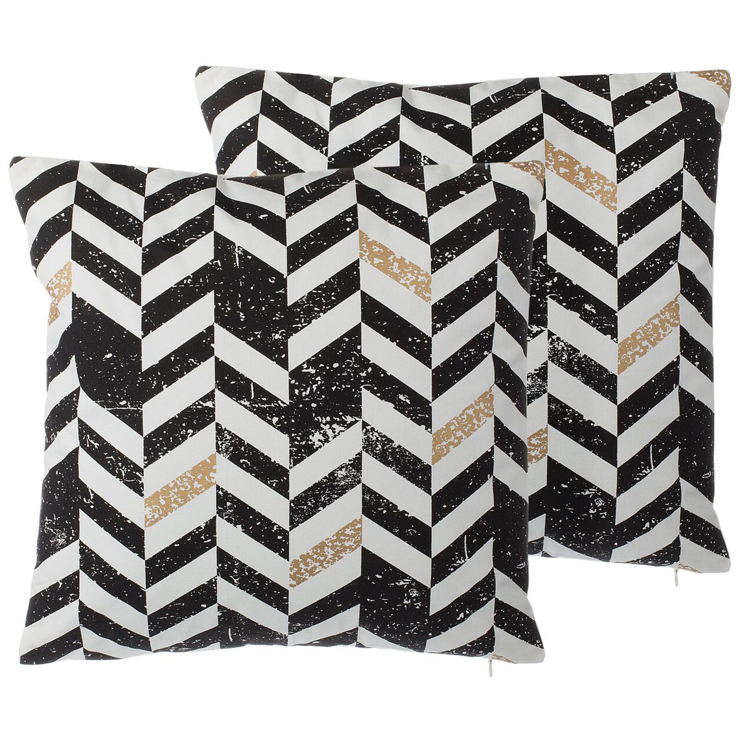 Set van 2 kussens Katoen Multicolor HELCONIA 45 x 45 cm