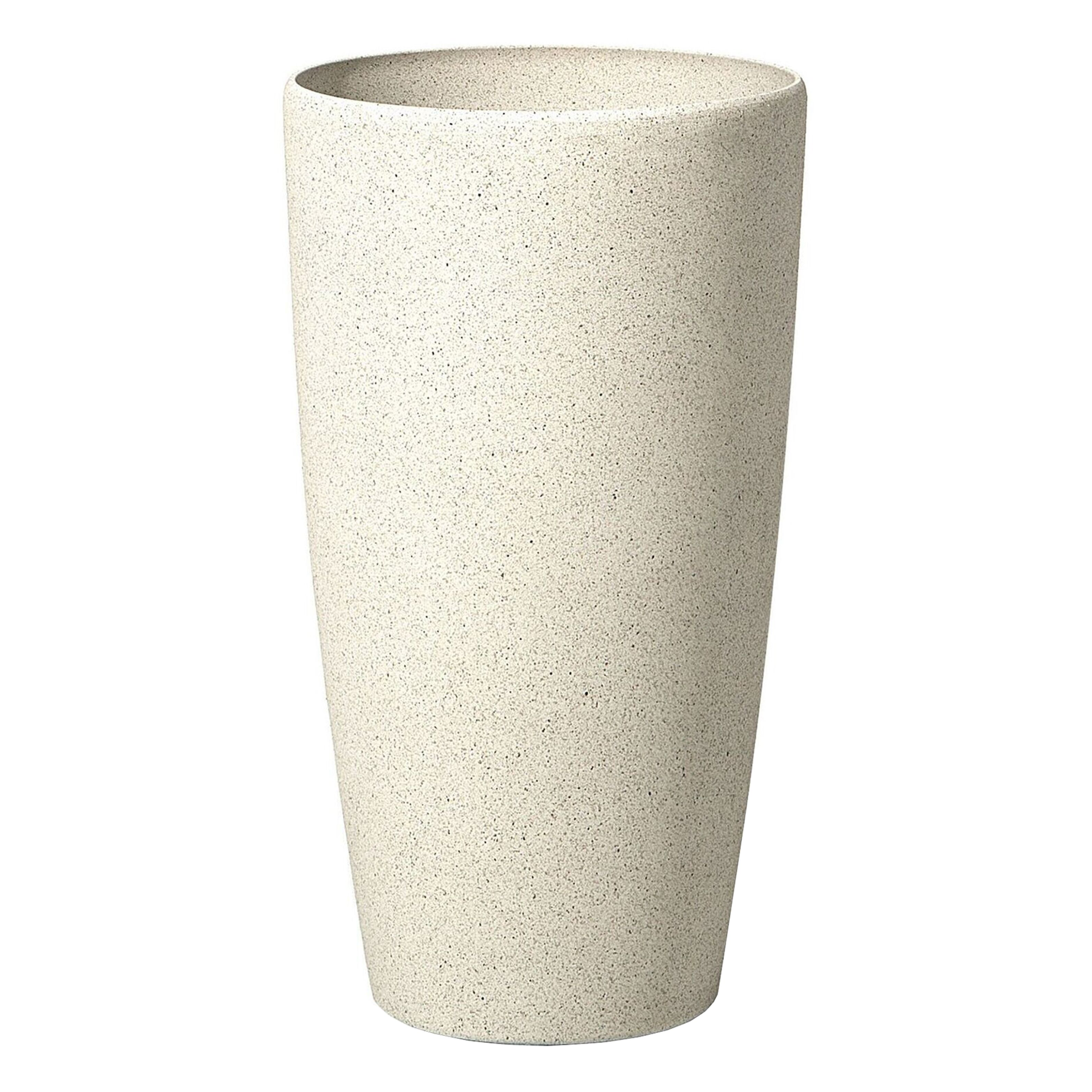 Bloempot beige 31x31x58 cm ABDERA
