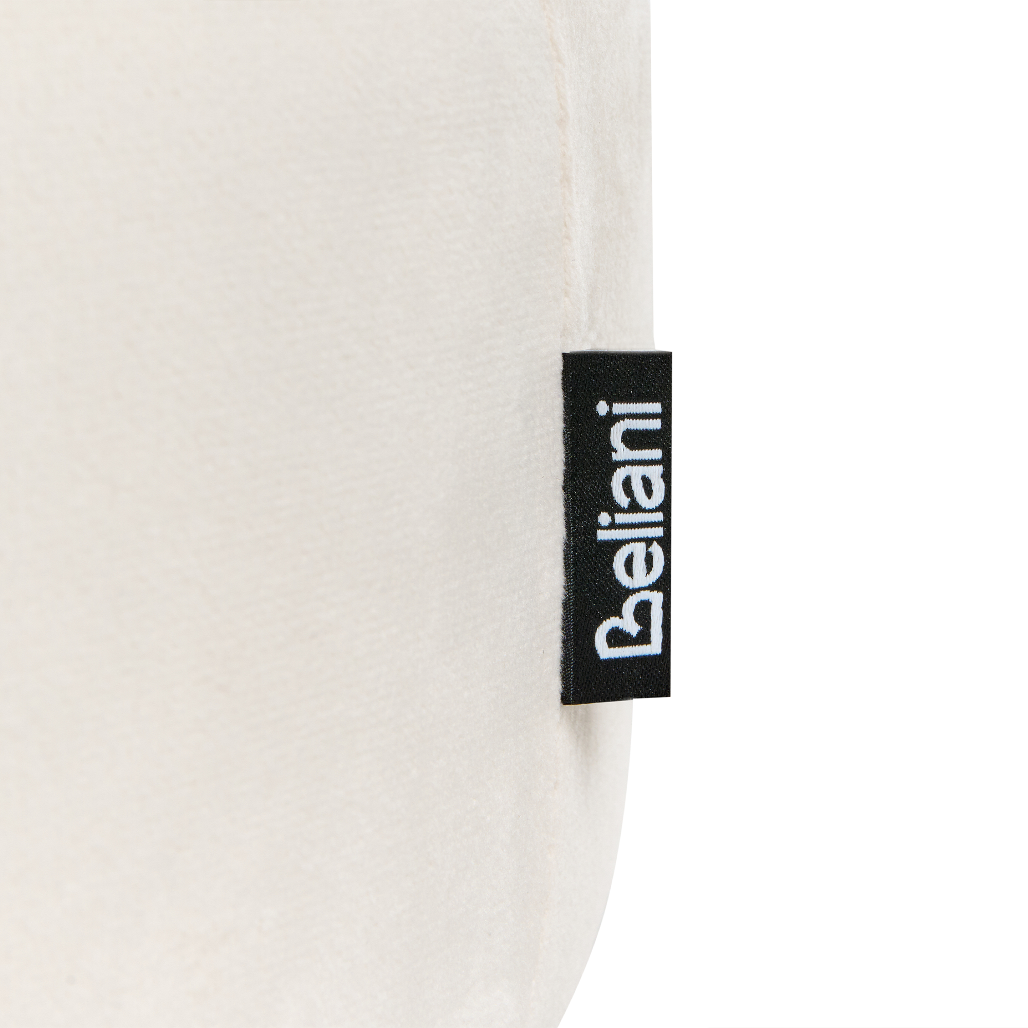 Scaun taburet DELCO Catifea Alb-murdar [6]