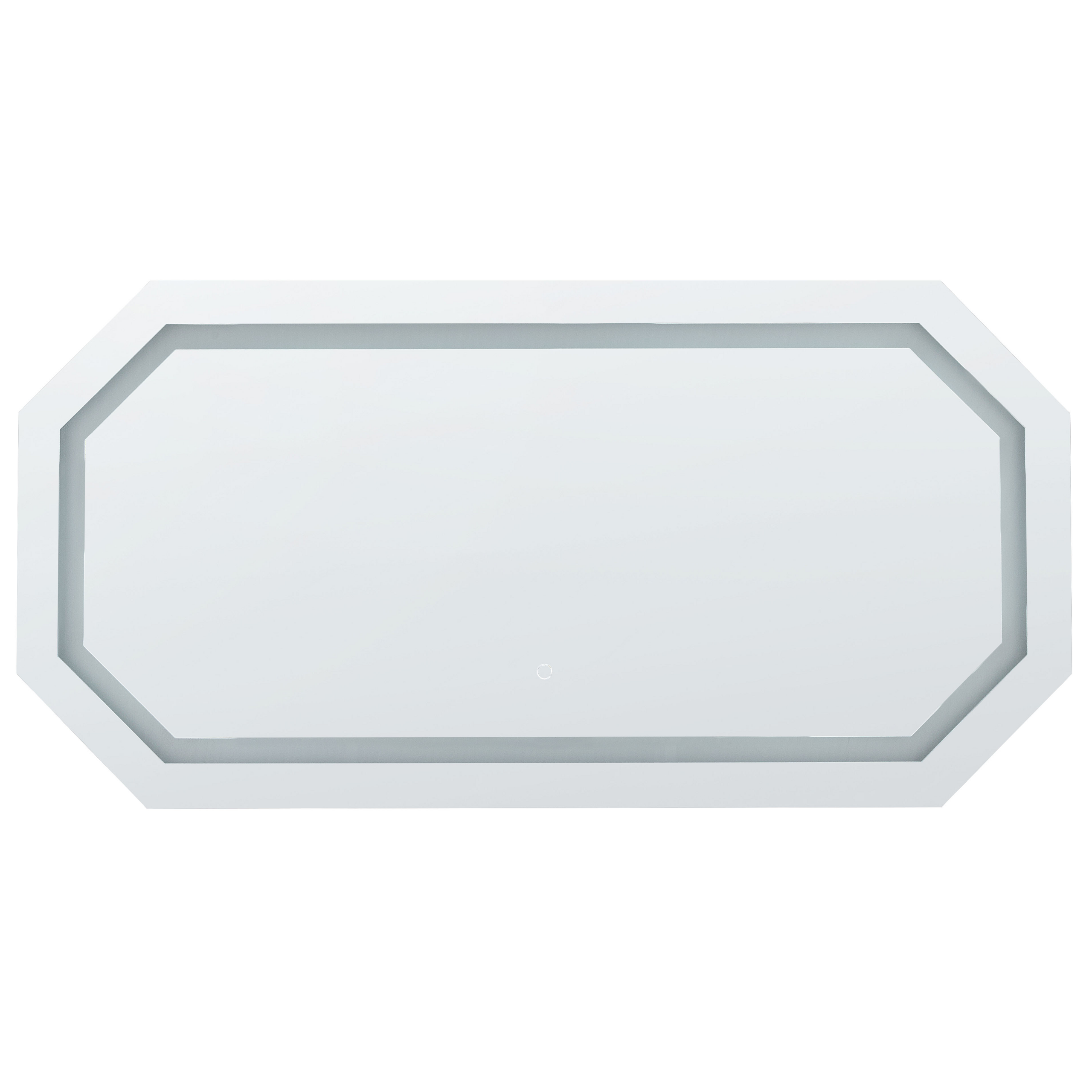 Wandspiegel met LED zilver 120 x 60 cm LOCMARIAQUER