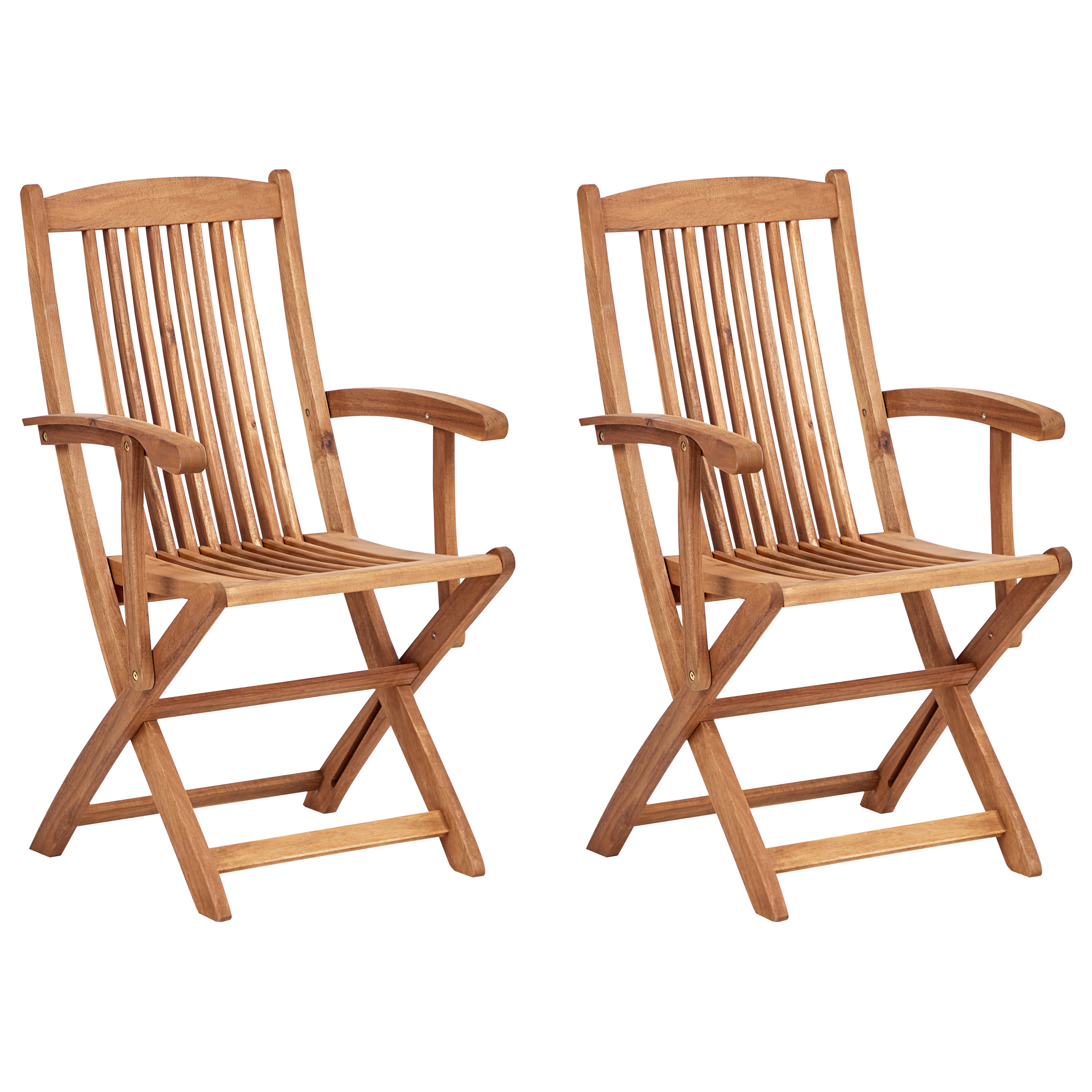 Set van 2 stoelen Hout Lichte houtkleur MAUI II