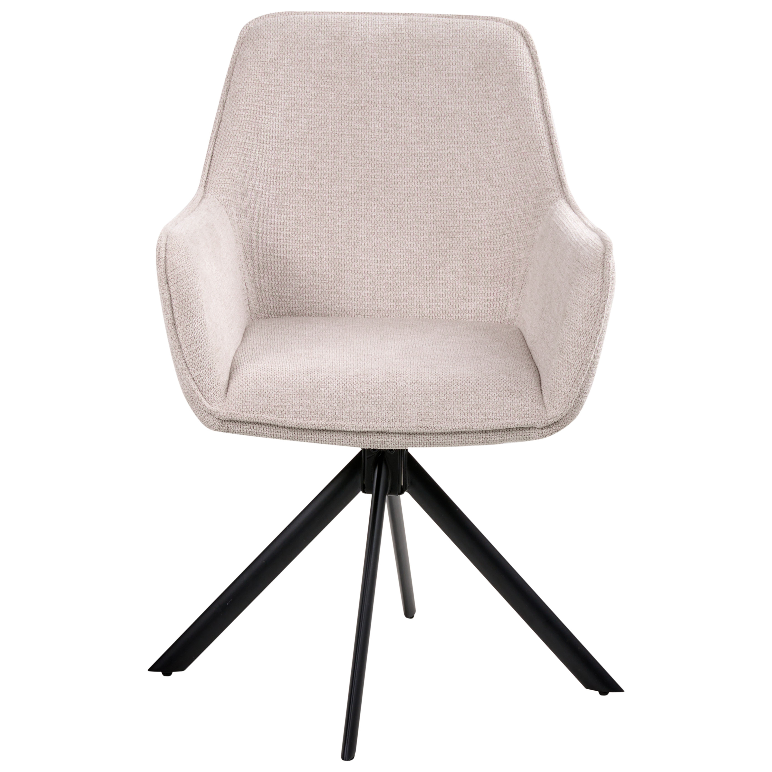 Scaun dining Pivotant MORNAS In sintetic Bej deschis [4]