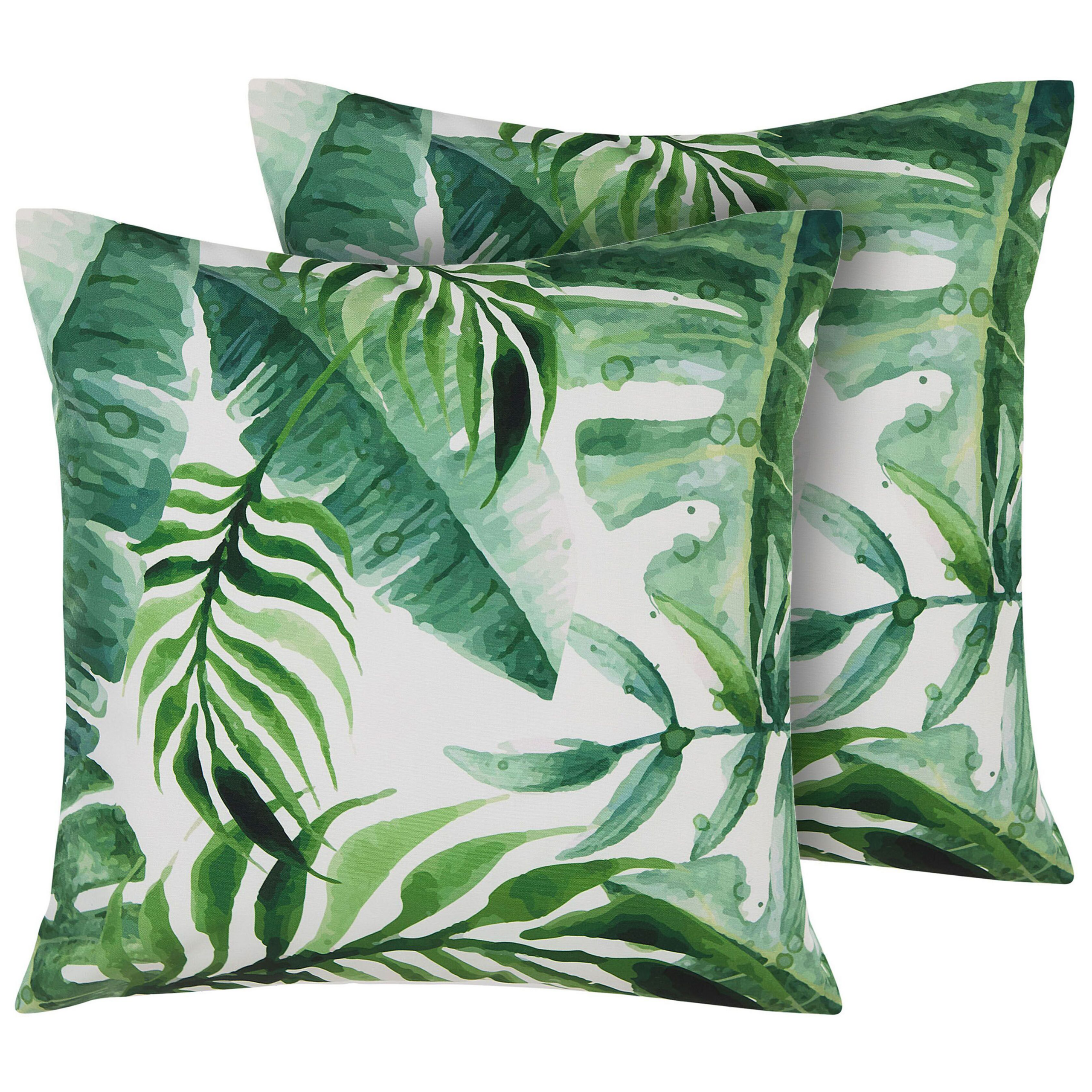 Set van 2 kussens Groen PAVELLI 45 x 45 cm