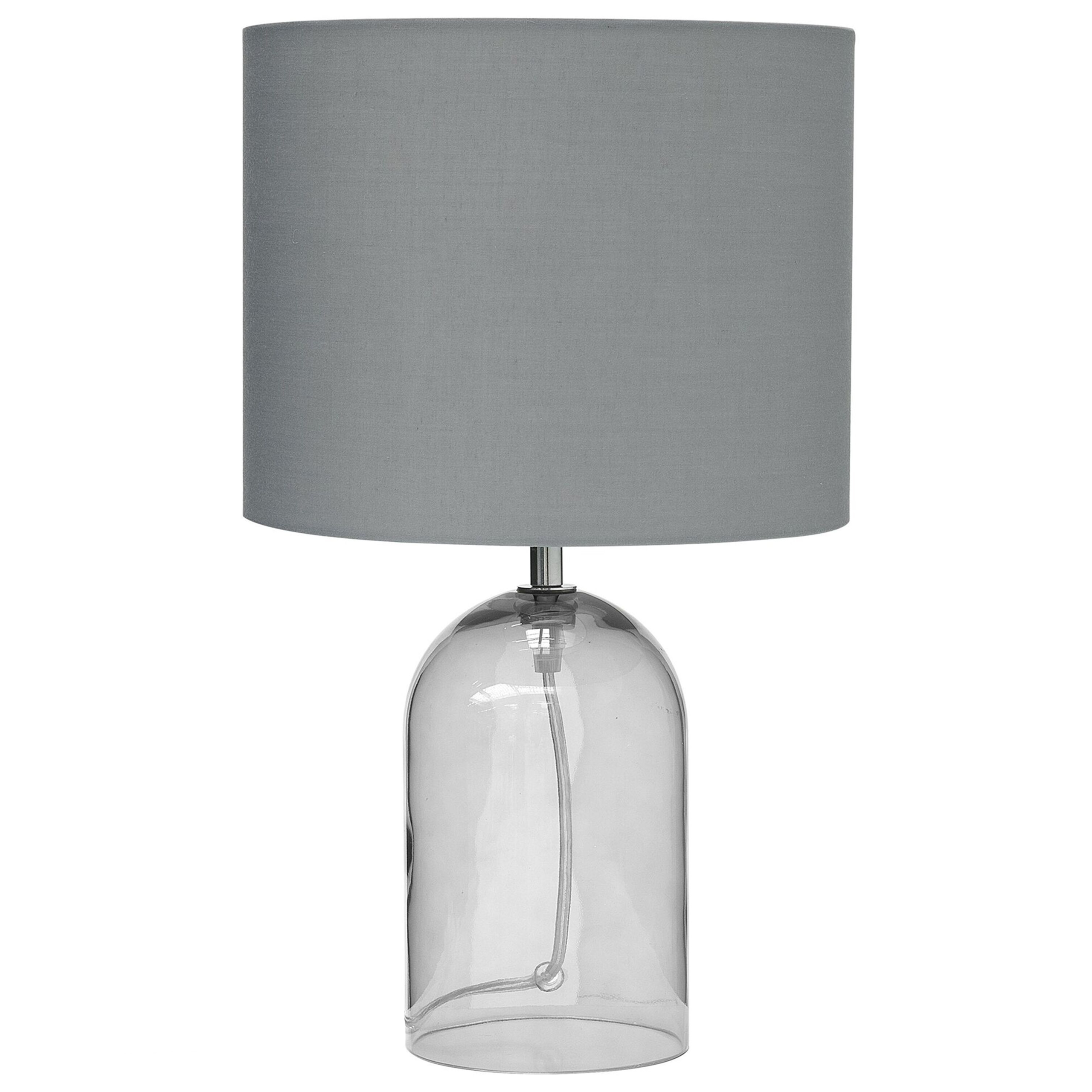 Tafellamp rookglas grijs DEVOLL