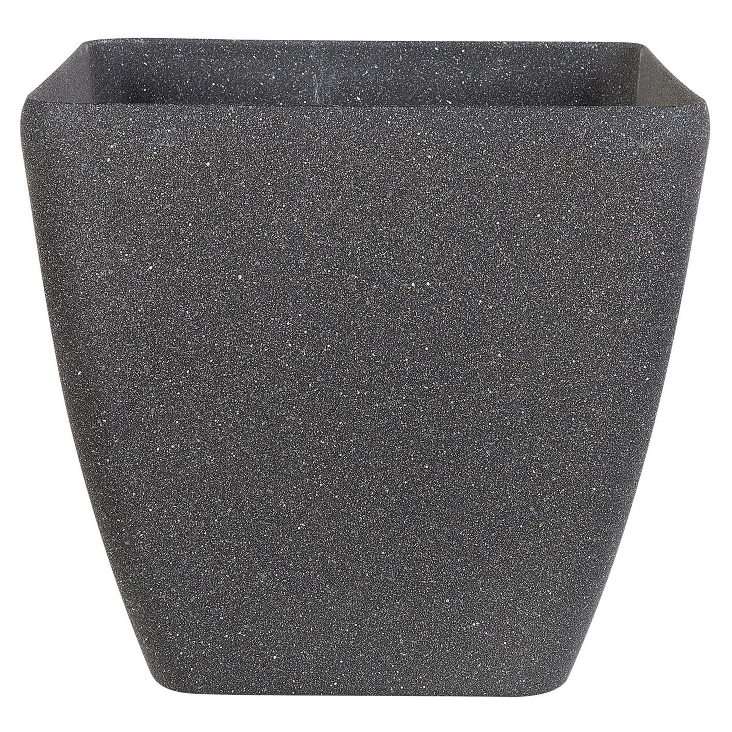 Bloempot donkergrijs 42x42x42 cm ZELI