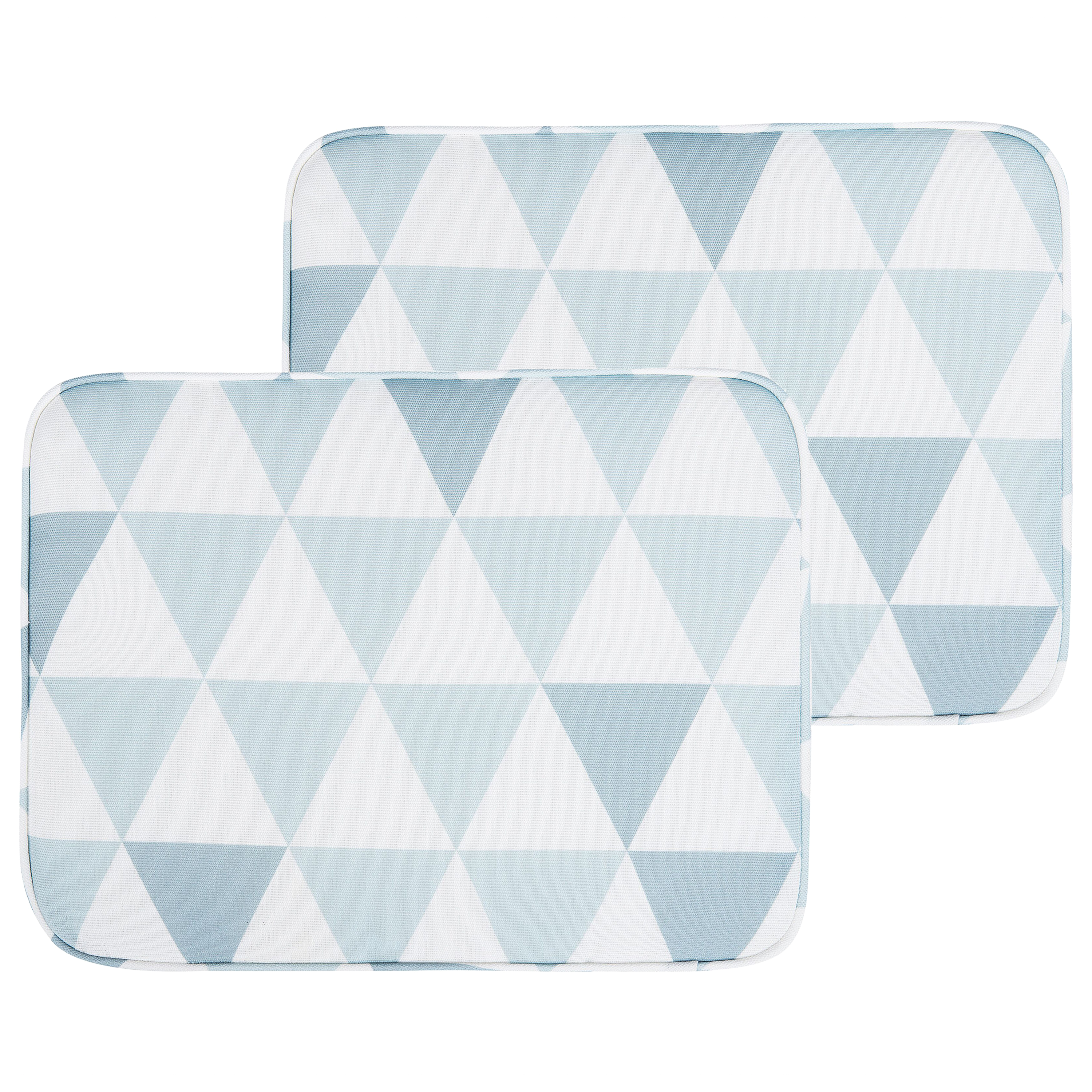 Kussen voor tuinstoel set van 2 blauw FIJI