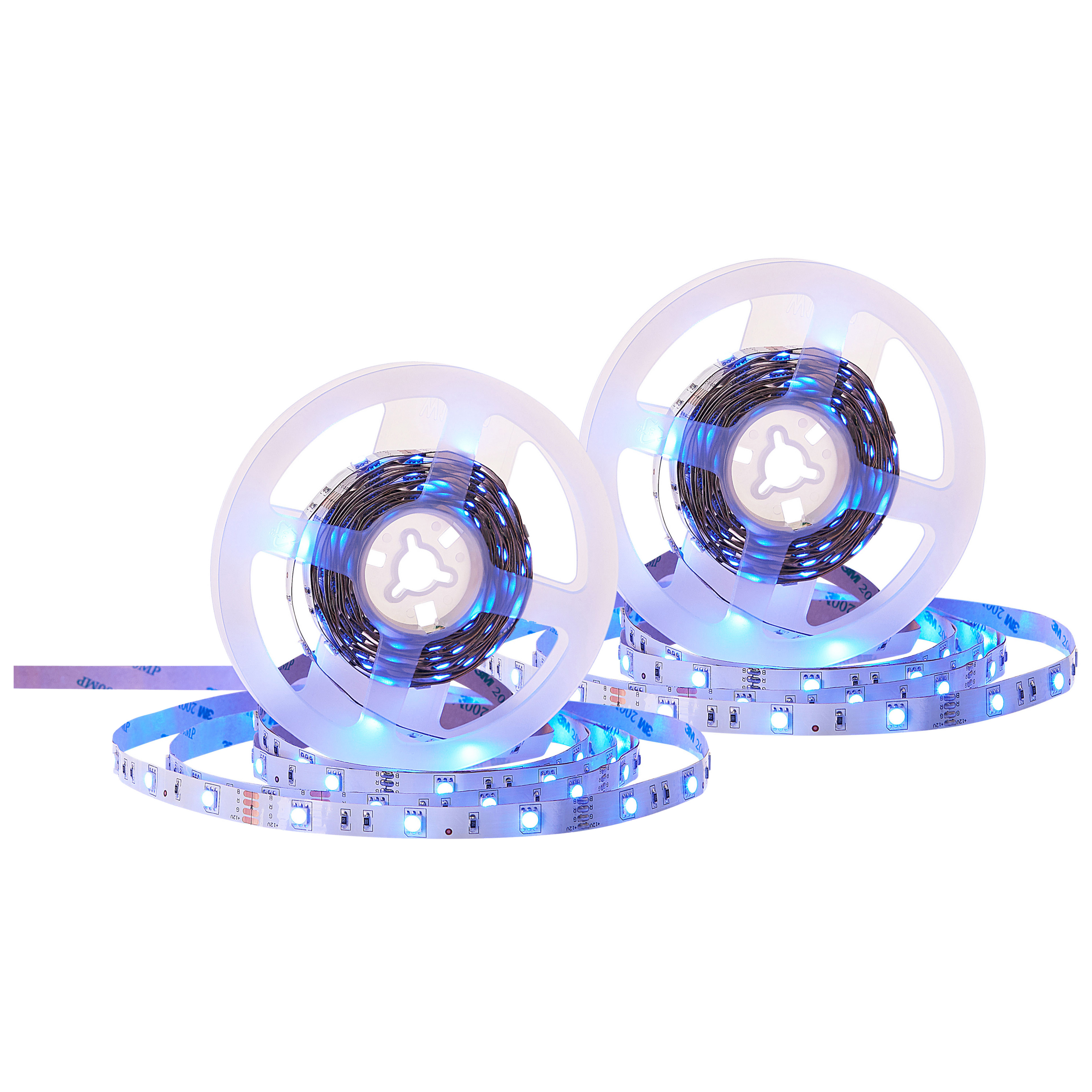 LED-strip set van 2 16 kleuren/wit 5 m