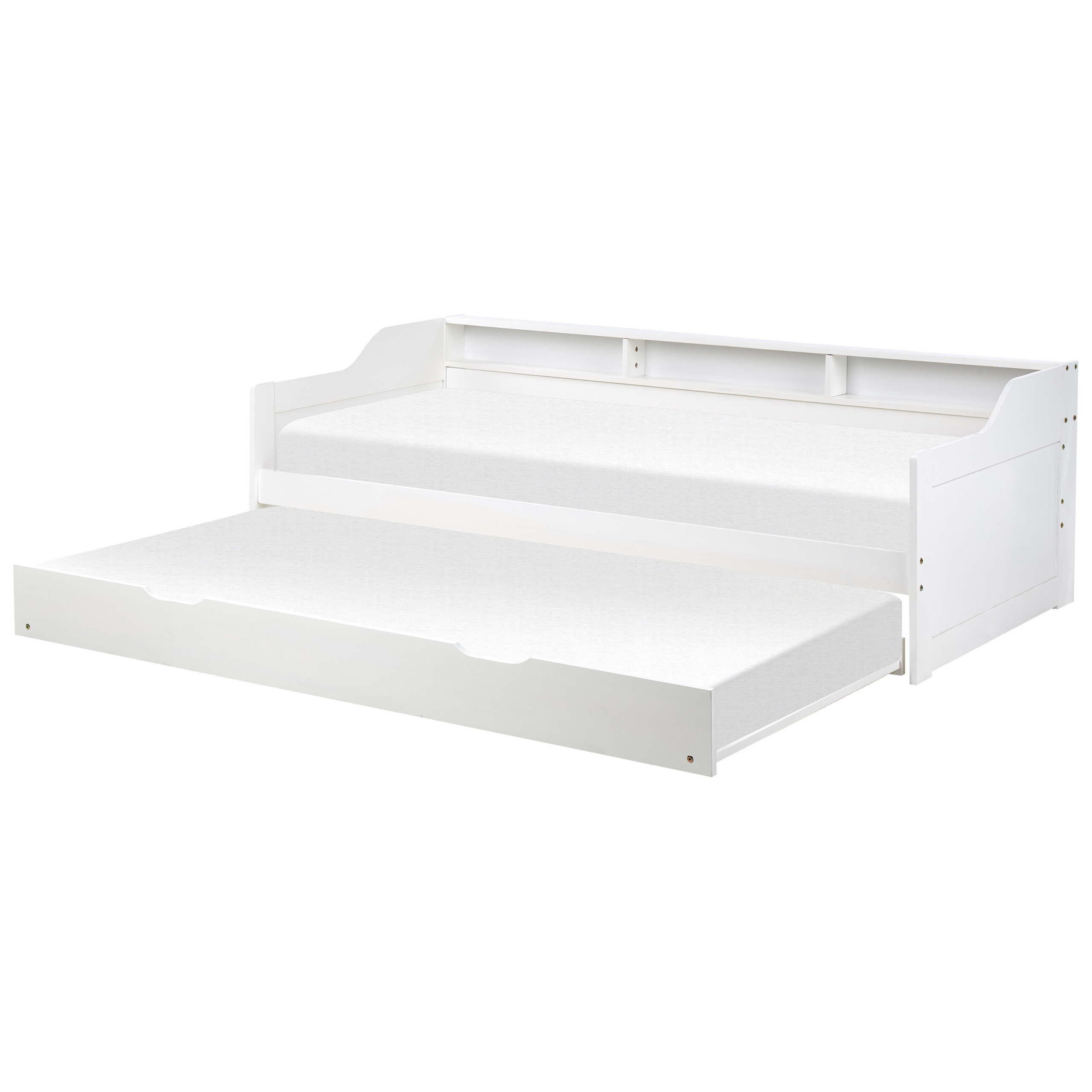 Bedbank hout wit 90 x 200 cm EDERN