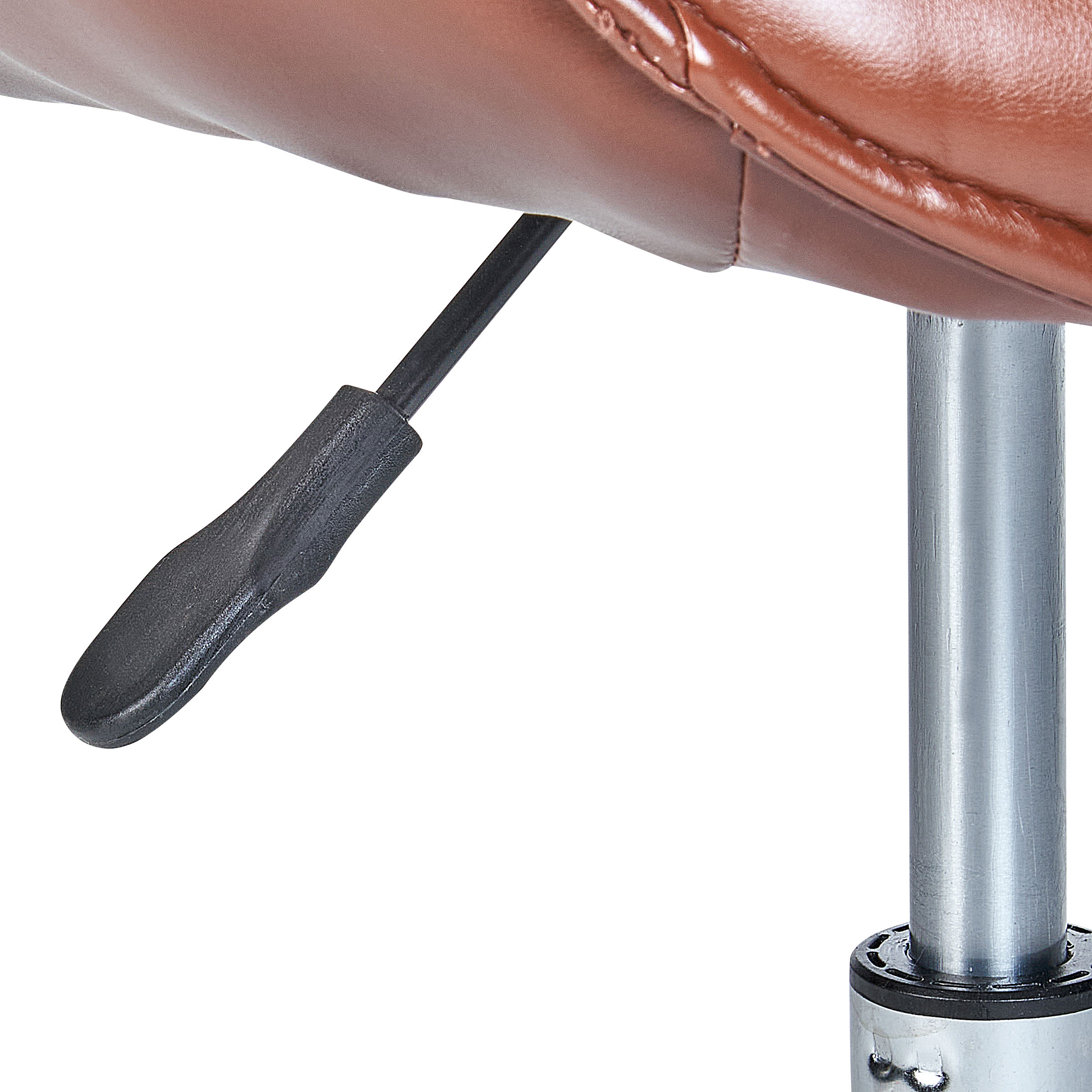 Scaun de birou NEWDALE Piele ecologică Maro închis [9]