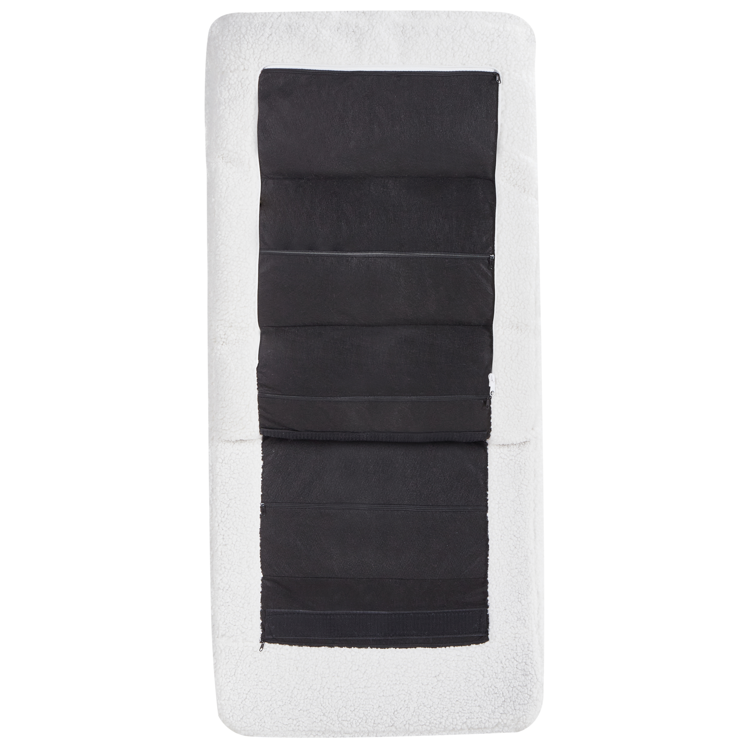 Balansoar ESKELIN Reclinabil Boucle Alb-murdar [9]