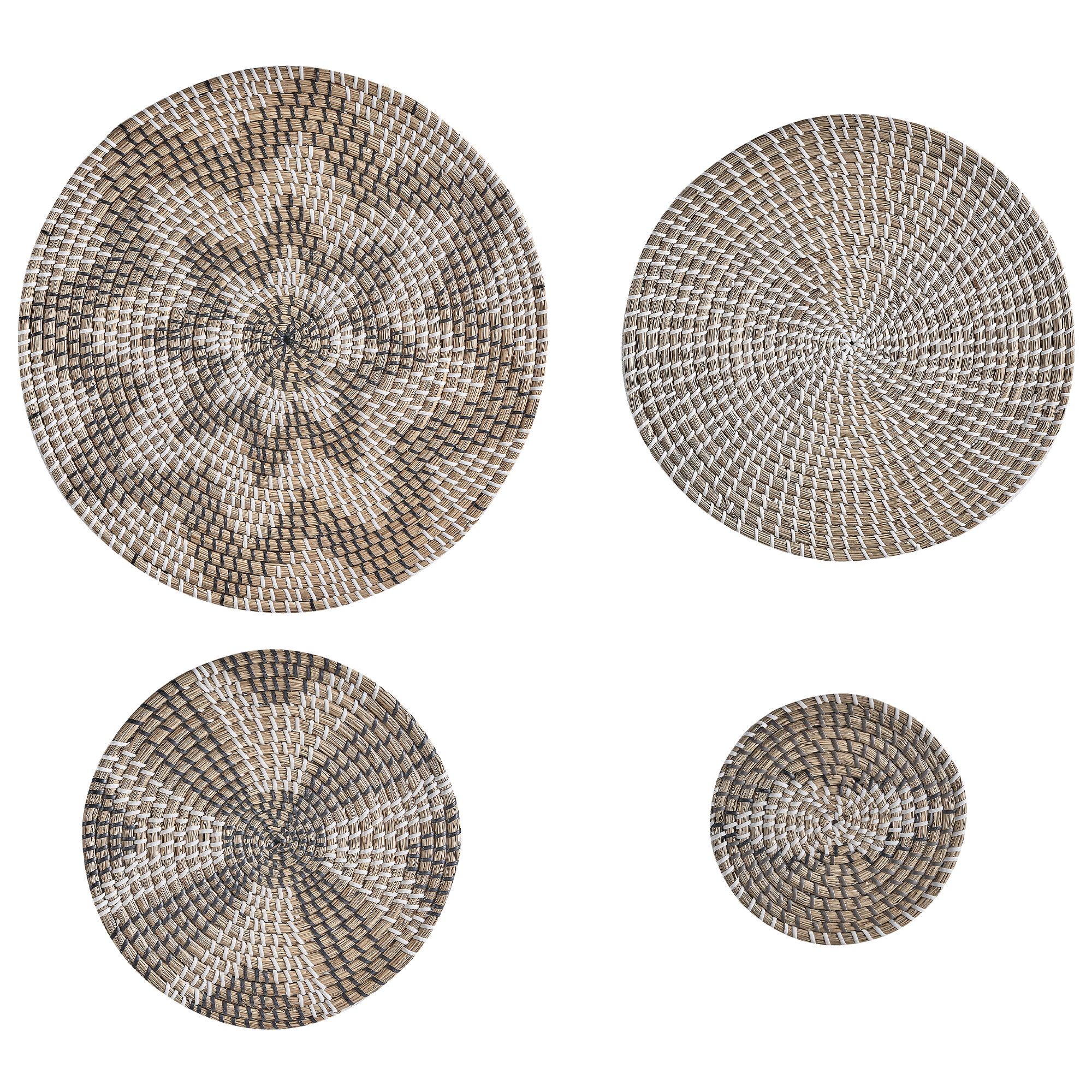 Wanddecoratie set van 4 natuurlijk LAOCAI