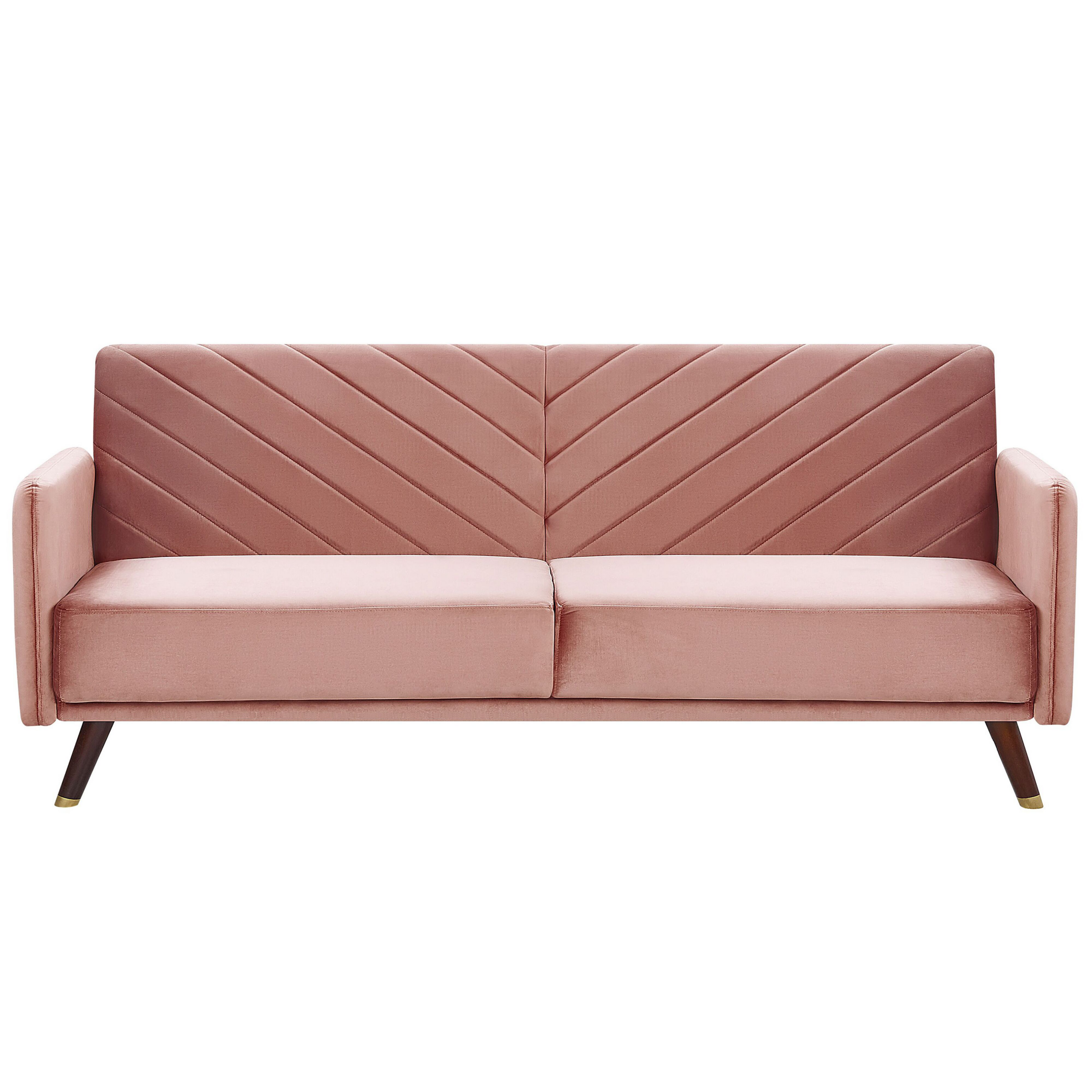 Slaapbank Fluweel Roze SENJA