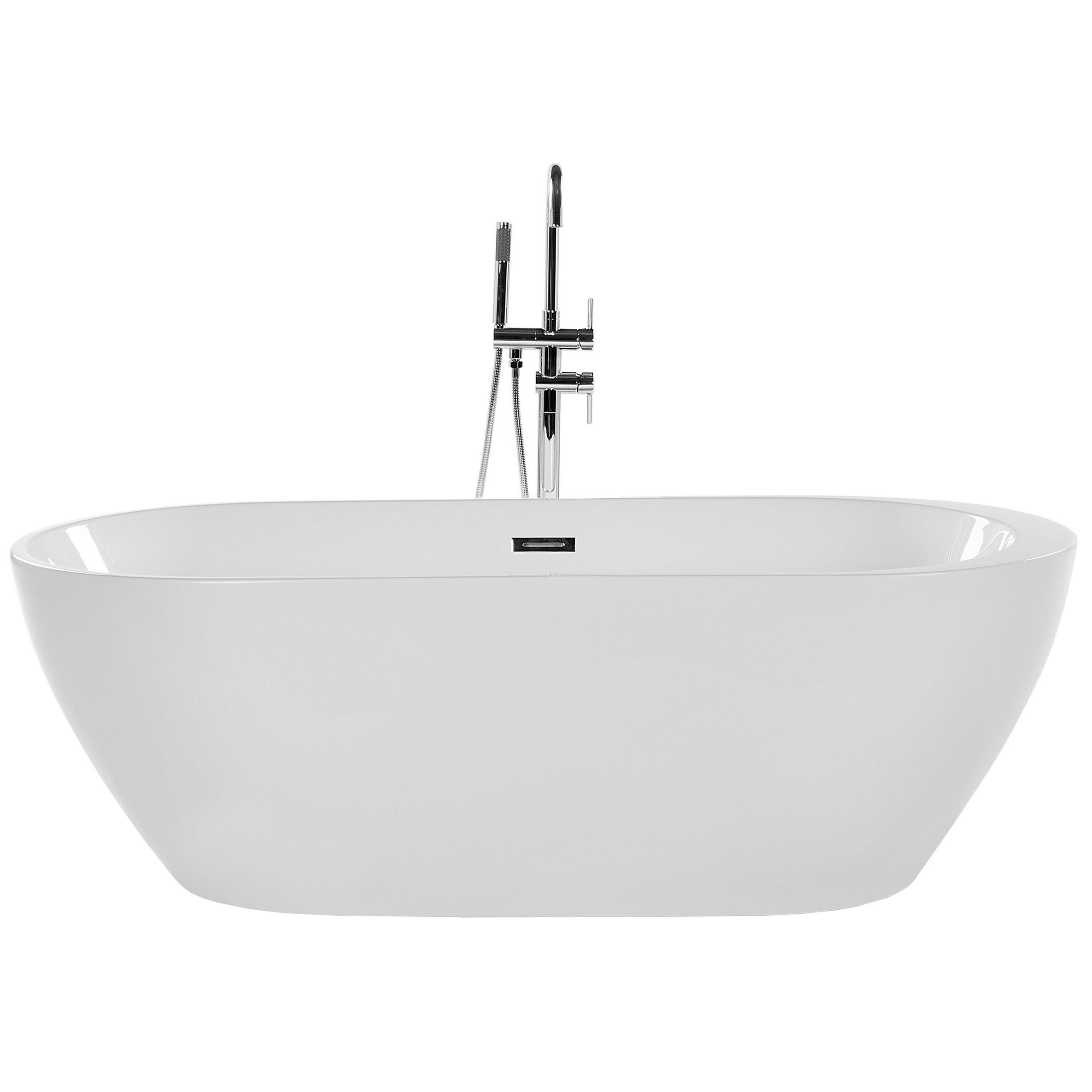 Badkuip vrijstaand wit 170 x 80 cm NEVIS