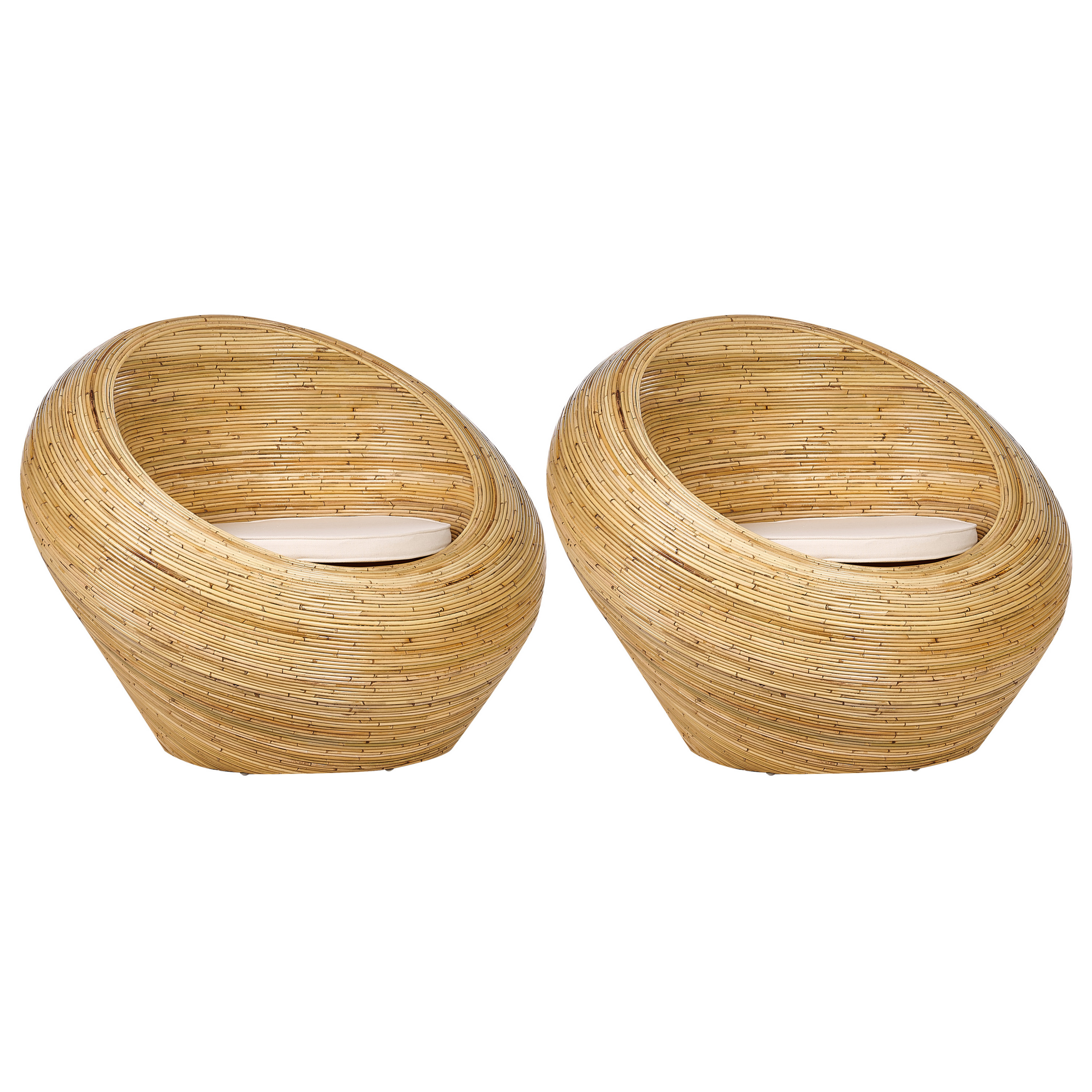 Set van 2 stoelen Rotan Natuurlijk MAIORI