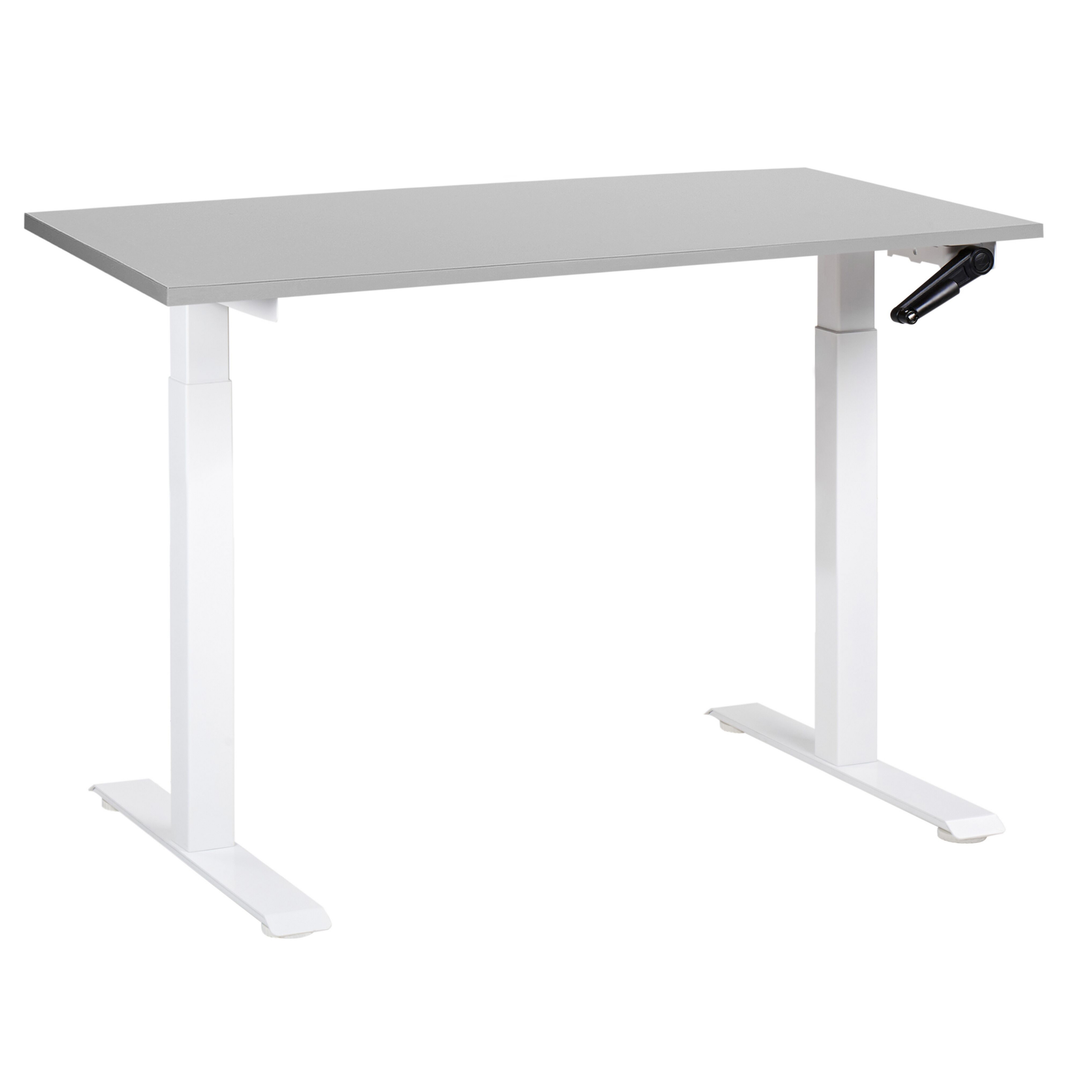 Verstelbaar bureau Handmatig 120 x 72 cm Lichtgrijs DESTINES Diverse Formaten