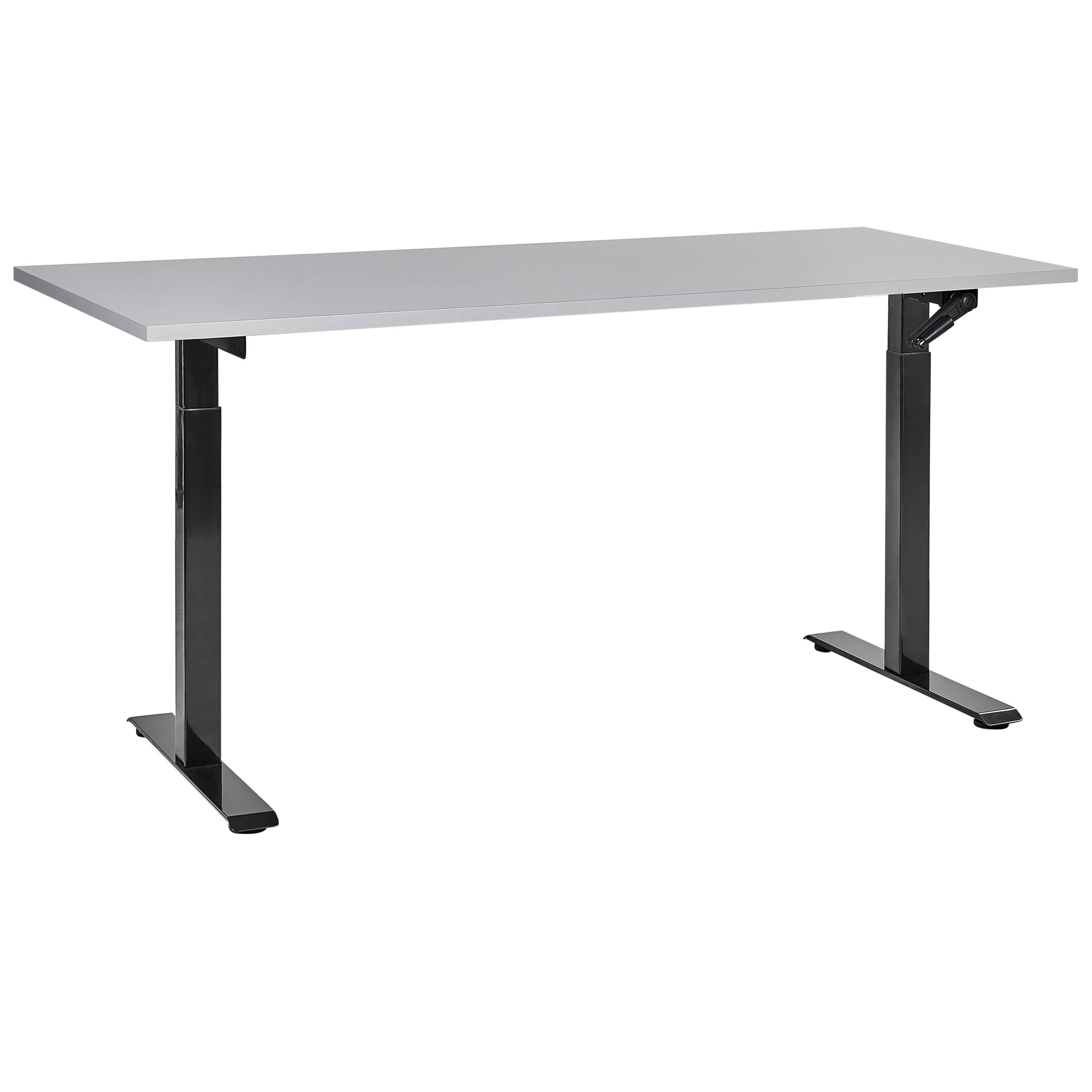 Verstelbaar bureau Handmatig 160 x 72 cm Lichtgrijs DESTINES Diverse Formaten