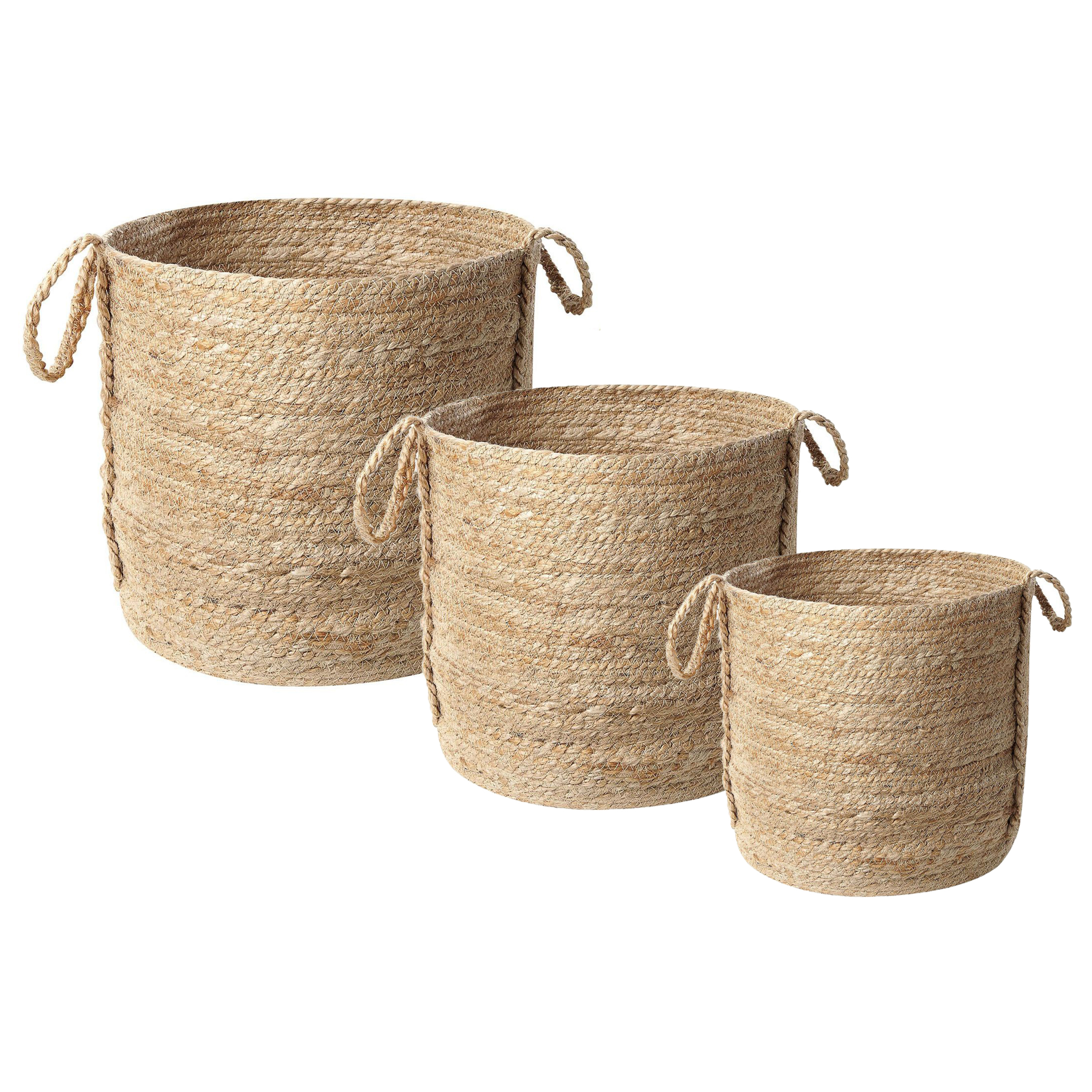 Mand set van 3 naturel WADH