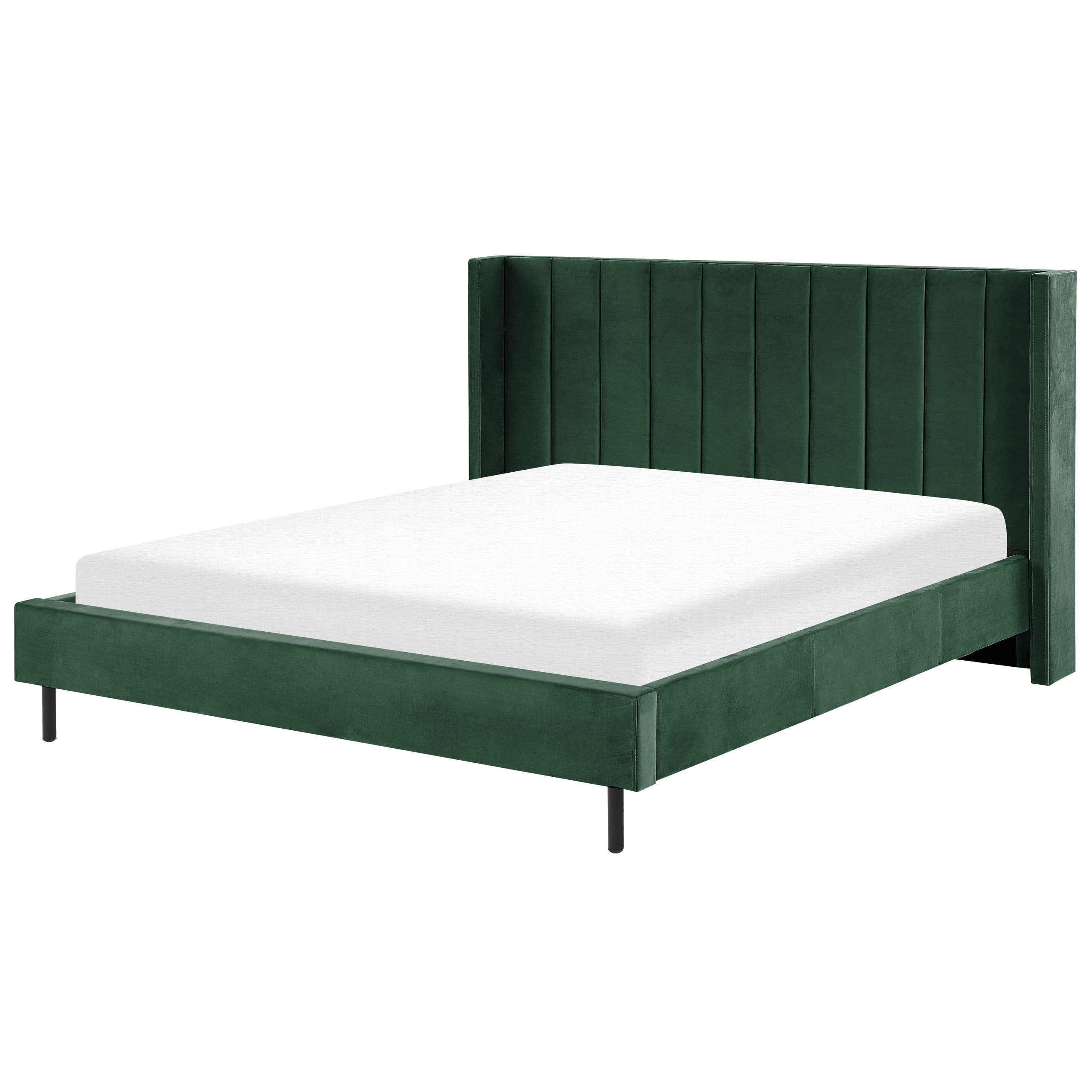 Bed fluweel groen 180 x 200 cm VILLETTE