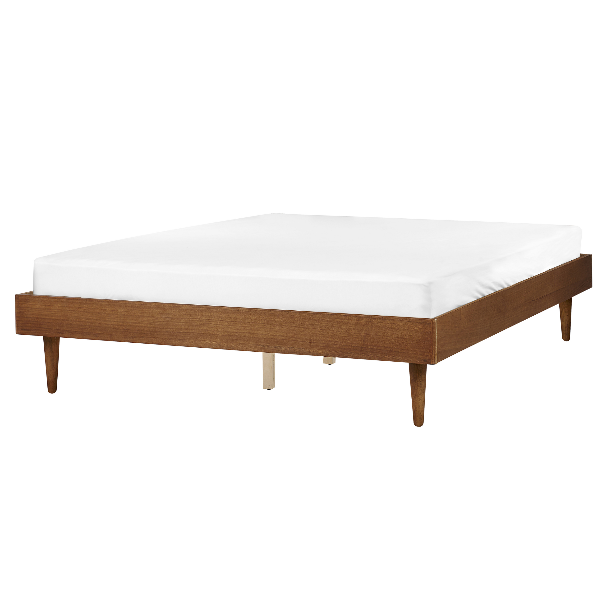Bed hout lichtbruin 160 x 200 cm TOUCY