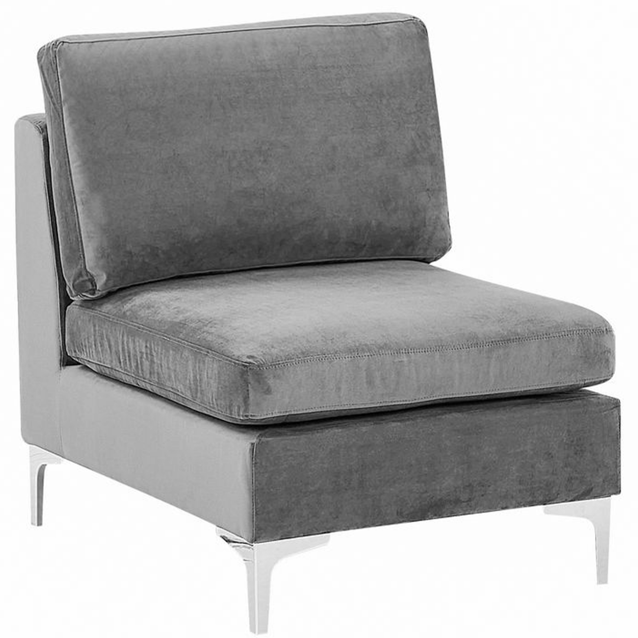 Fauteuil-module Fluweel Grijs EVJA