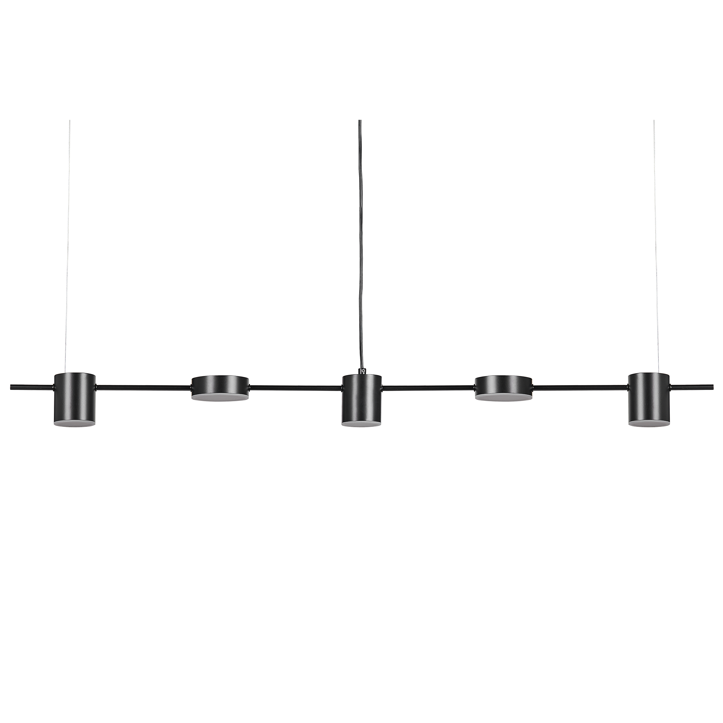 Hanglamp 5 lampen LED zwart SESTRA
