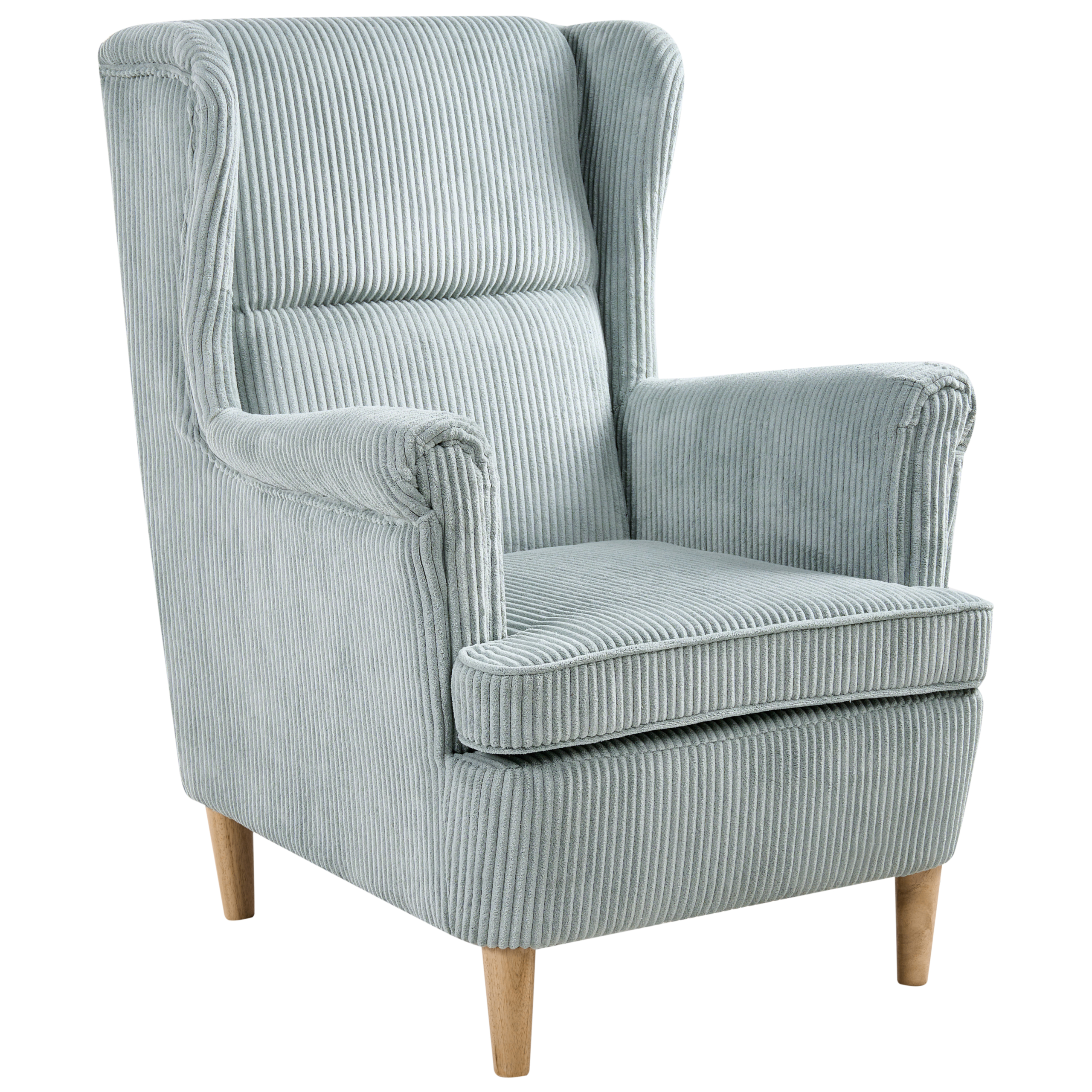 ABSON high-back armchair Velvet Light blue [4]
