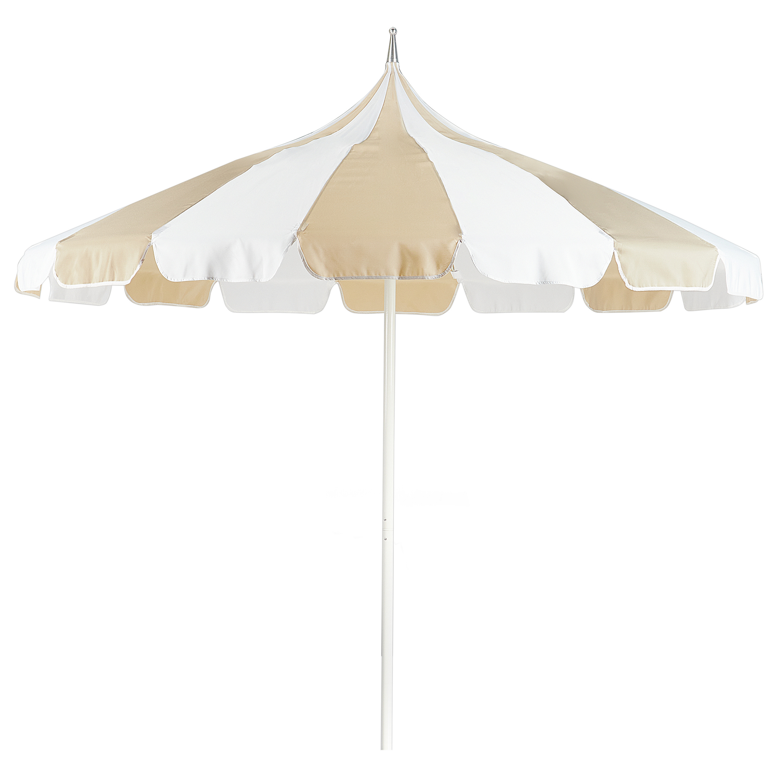 Parasol beige/wit ⌀ 245 cm MINOA