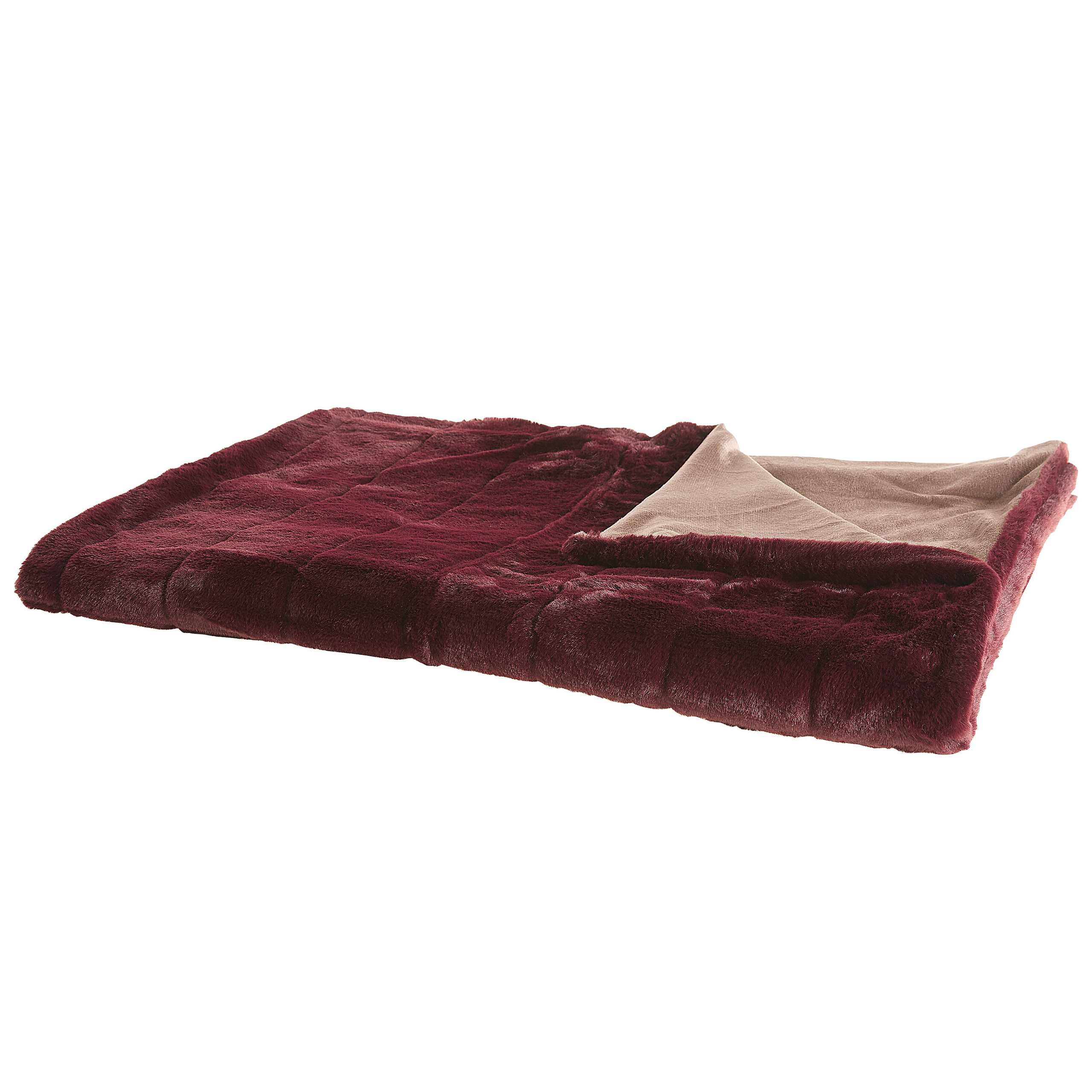 Plaid bordeauxrood 180 x 220 TANTAN