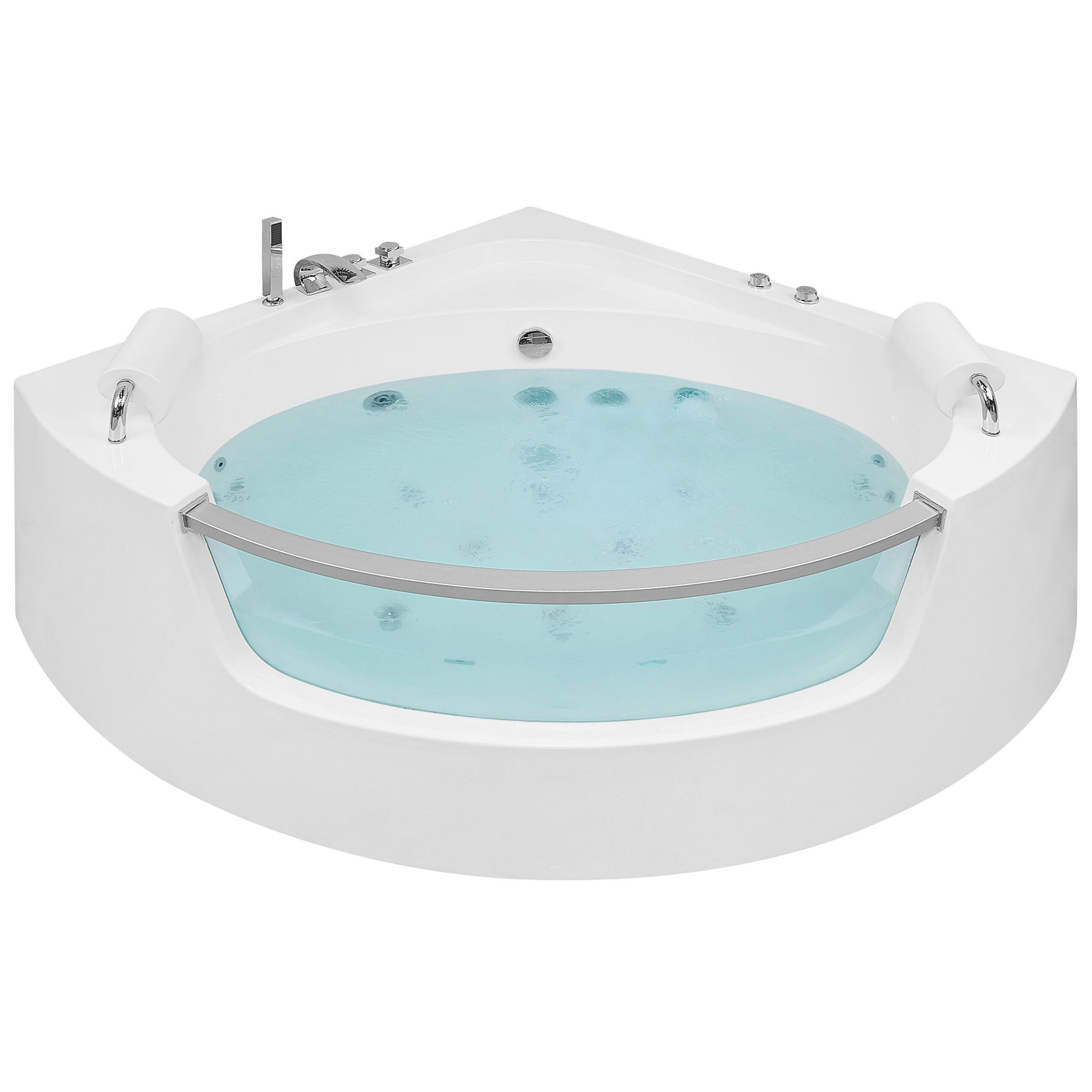 Hoekbad whirlpool LED wit 187 x 136 cm MANGLE