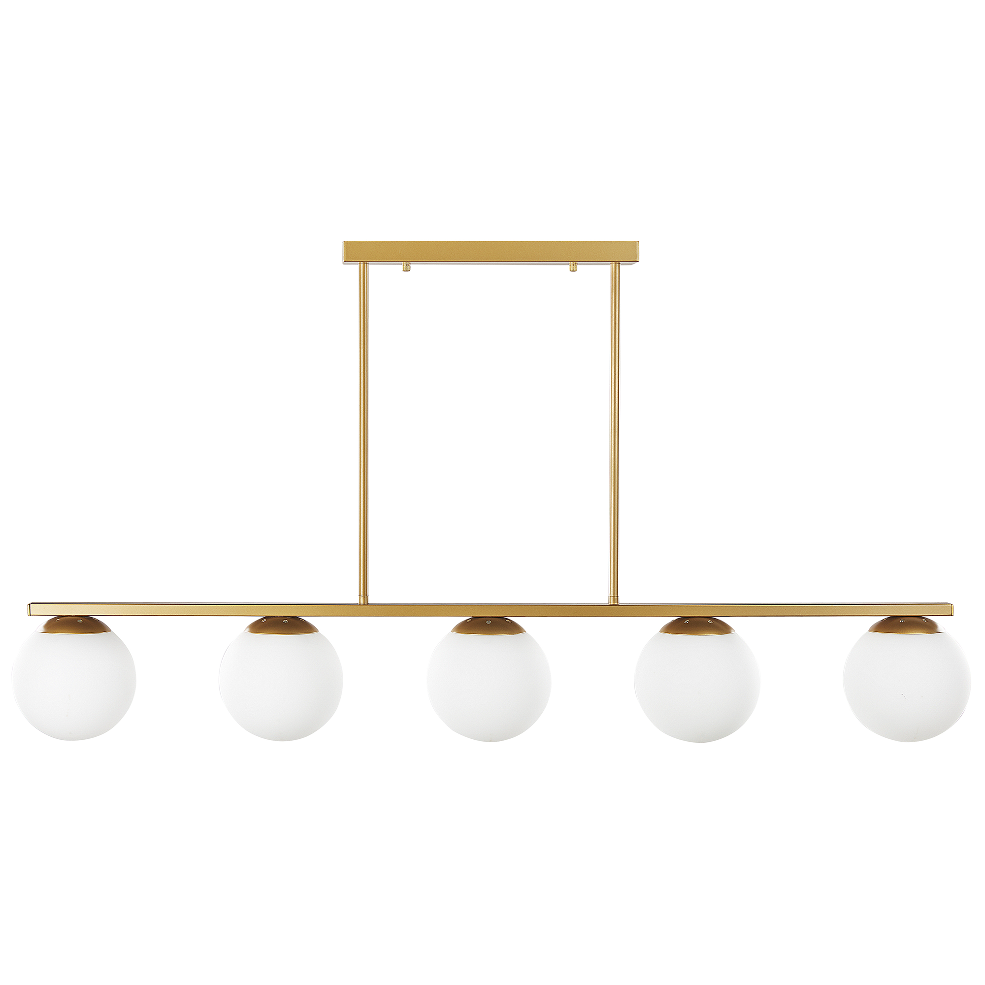 Hanglamp 5 lampen goud ZIKULI