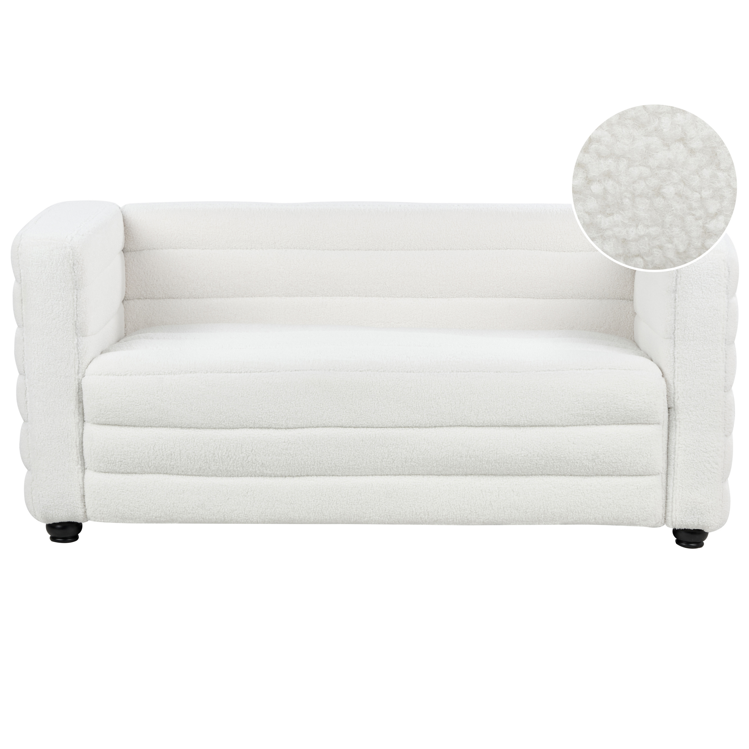 Tweezitsbank bouclé off-white HOFN
