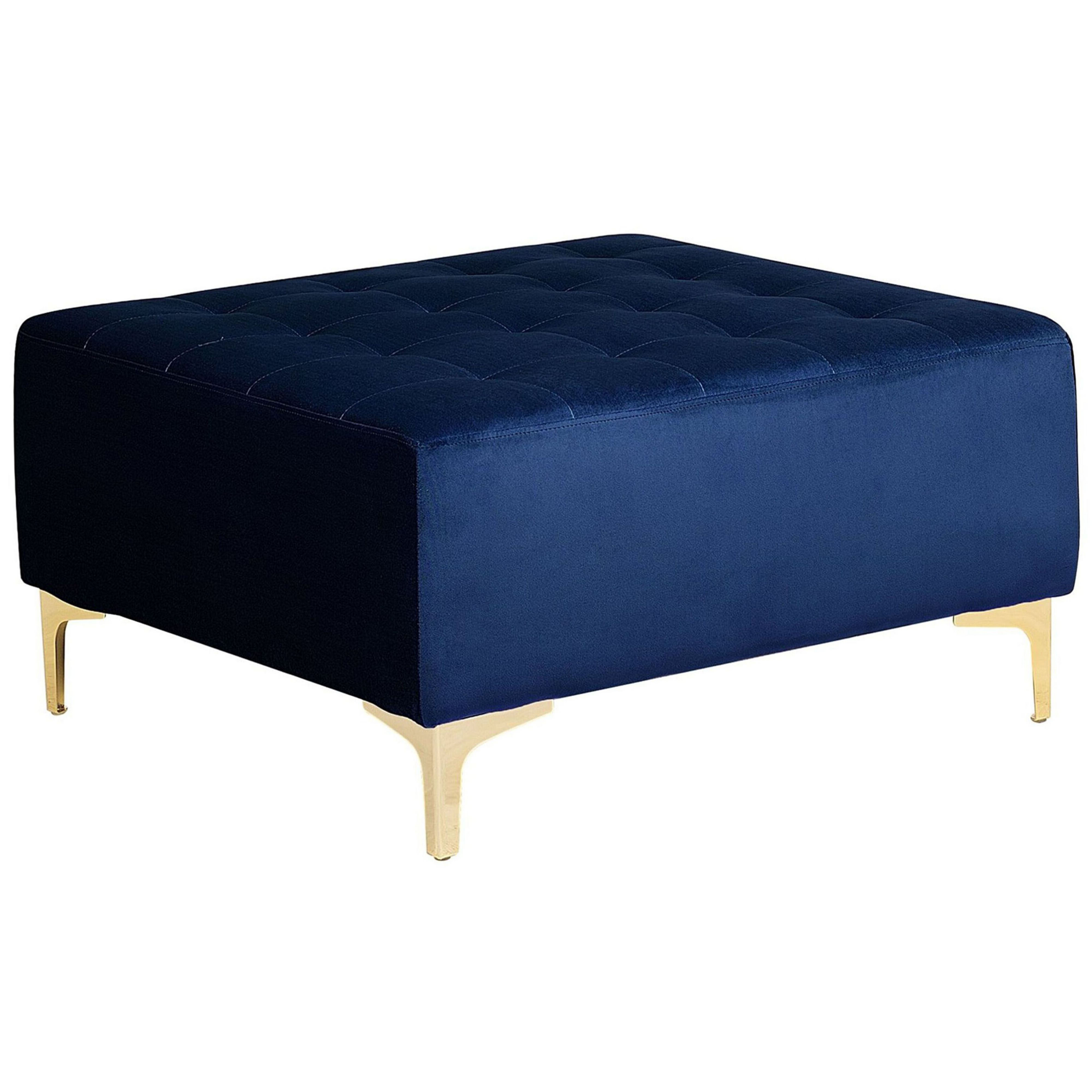 Ottomaan fluweel marineblauw ABERDEEN